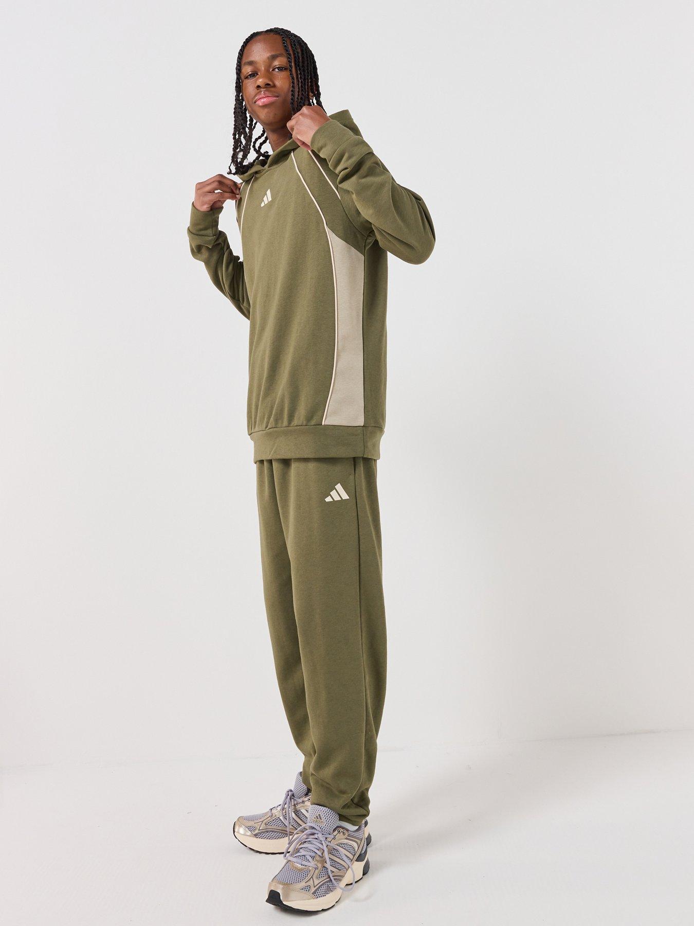 adidas-sportswear-junior-unisex-color-block-tracksuit-green