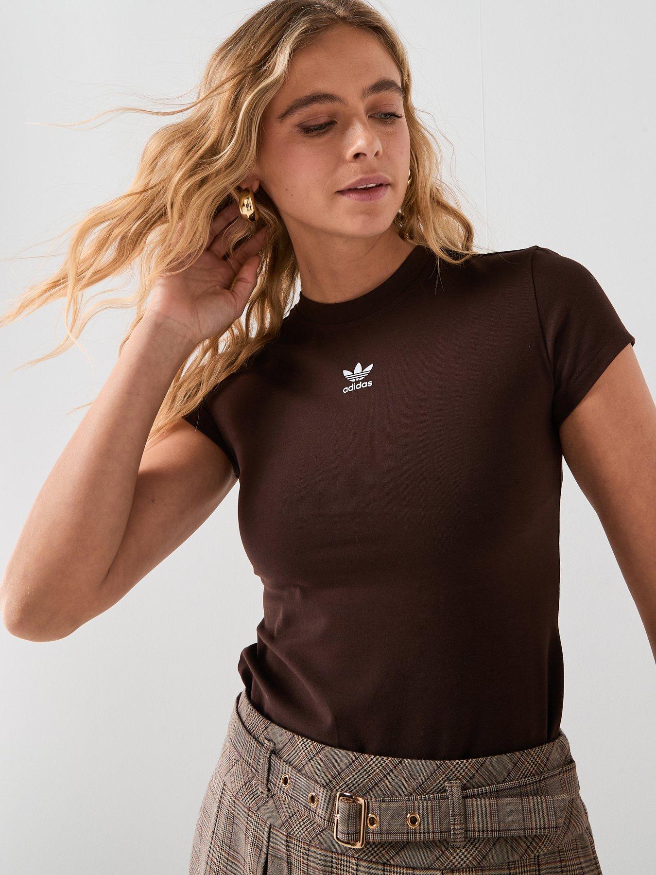 adidas-originals-womens-essentials-baby-slim-fit-t-shirt-brown