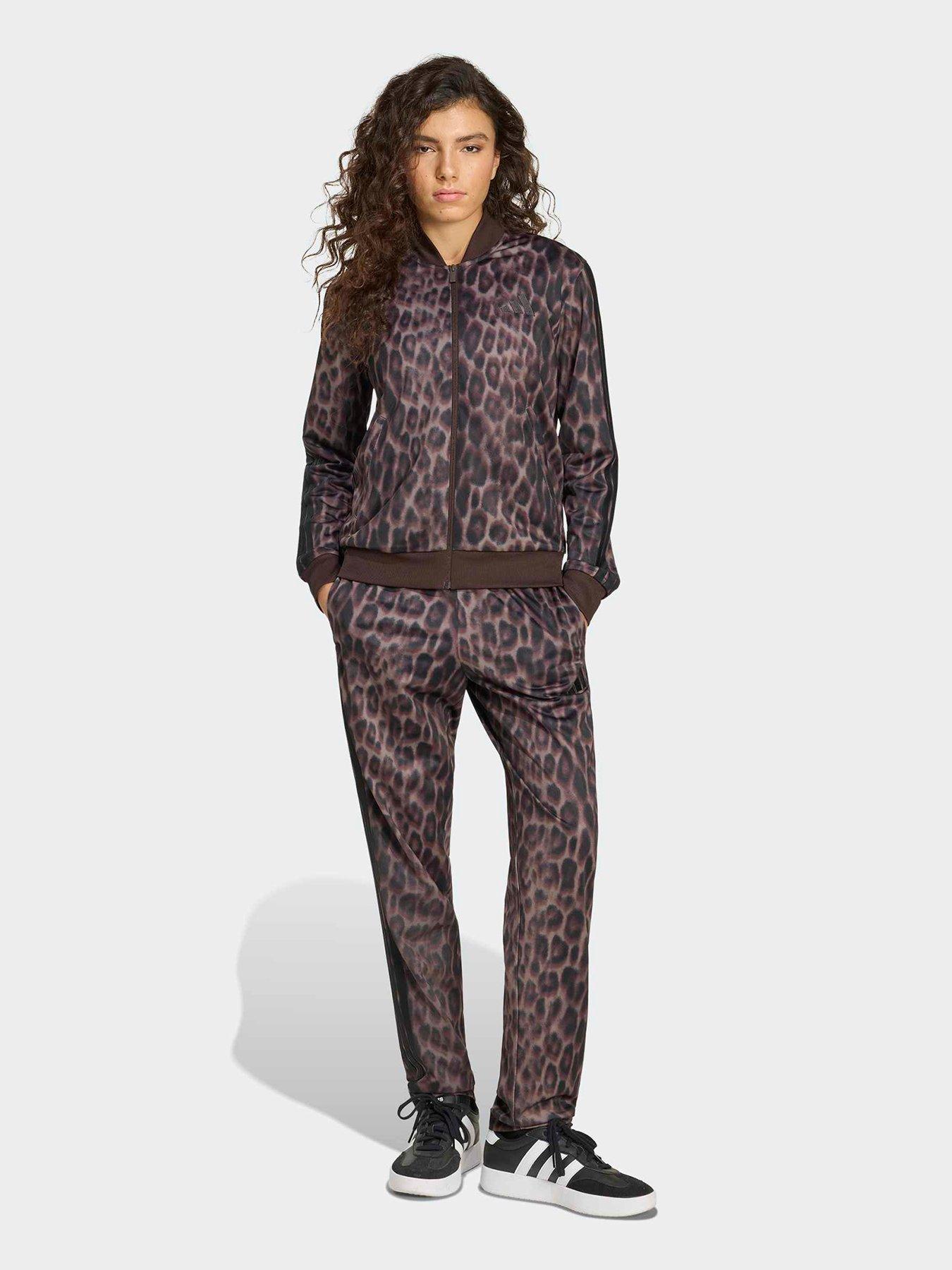 adidas Sportswear Women's Essentials 3-Stripes Tracksuit - Animal Print