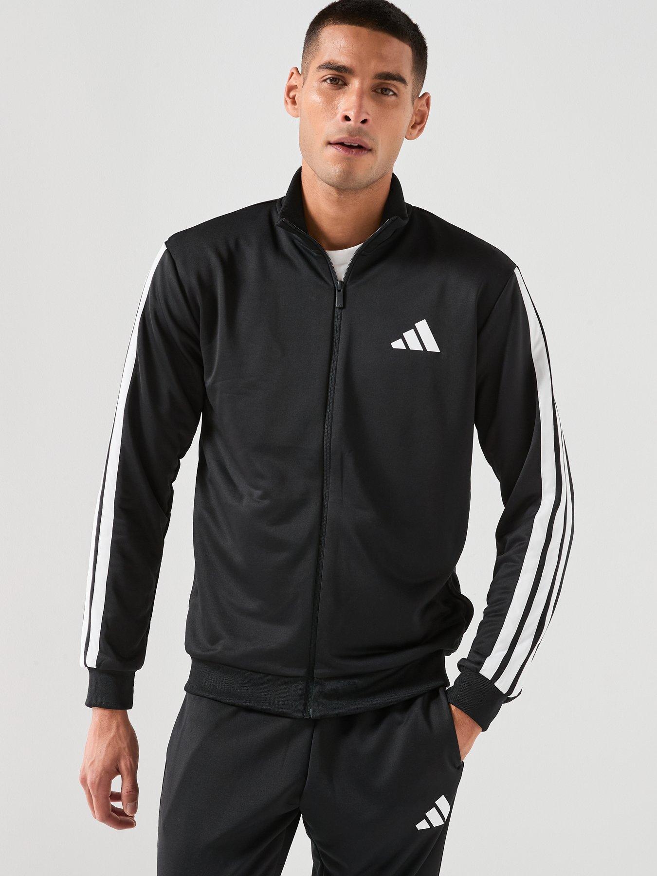 Image 5 of 6 of adidas Sportswear Men's 3 Stripes Tracksuit - Black
