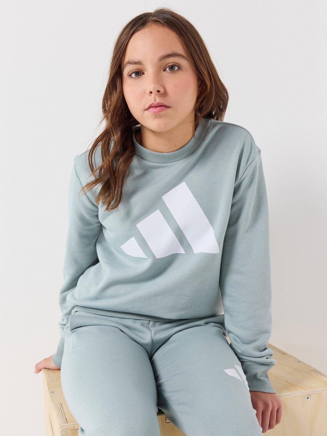 adidas Sportswear Junior Girls Essentials Jogger Set - Green
