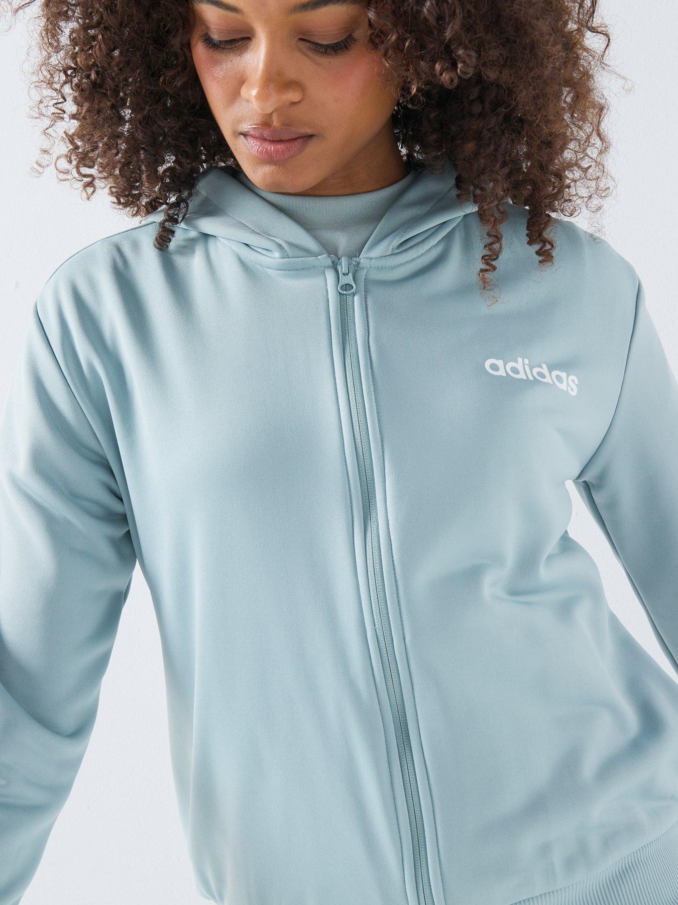 adidas-sportswear-womens-essentials-linear-tracksuit-greenoutfit