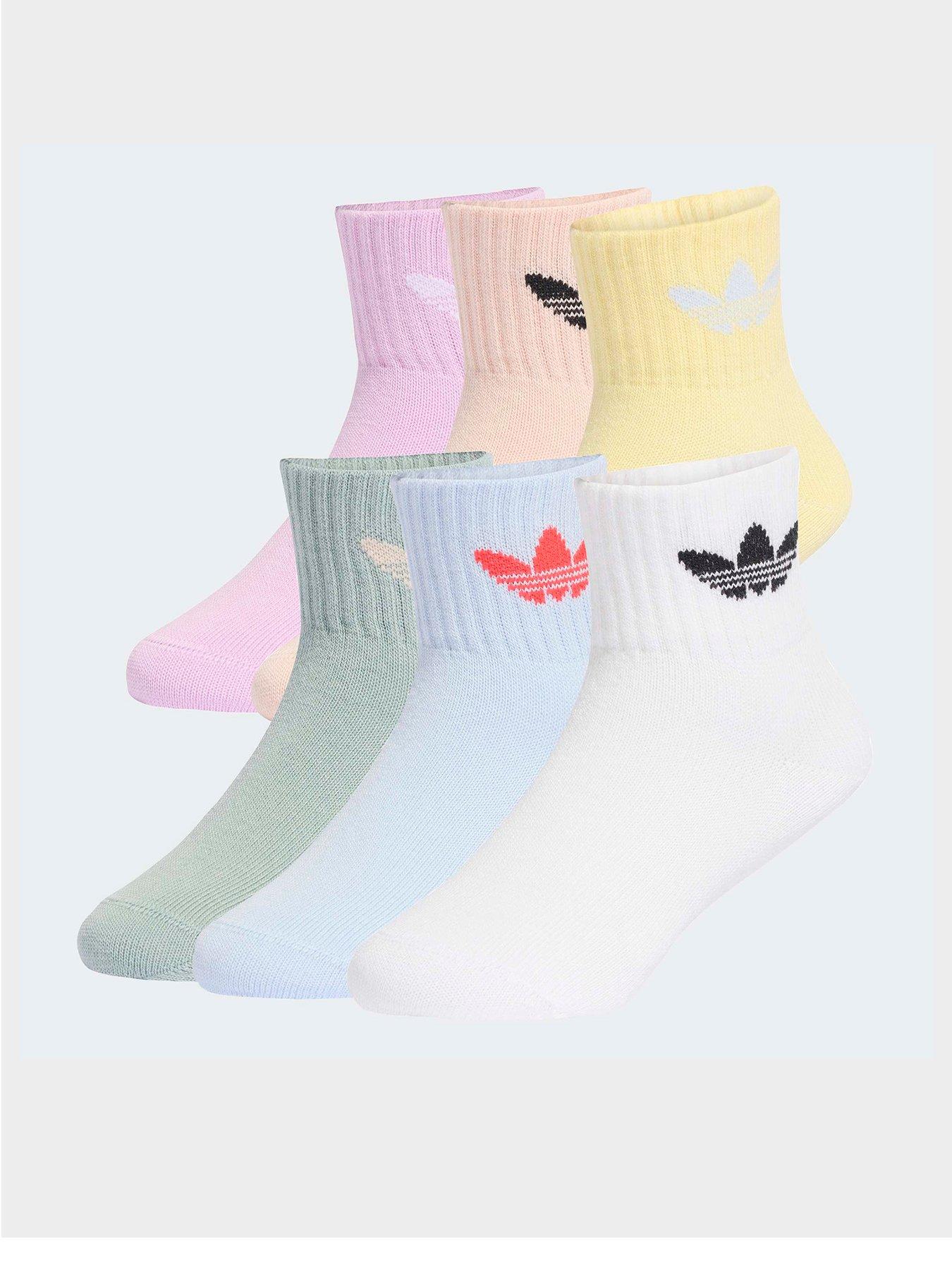 adidas Originals Kids Ankle Socks 6 Pairs - Multi