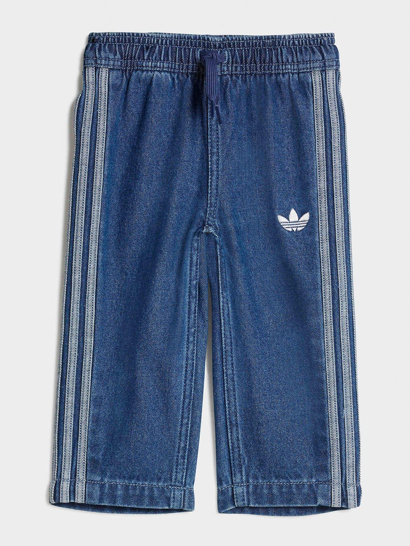adidas-originals-infant-unisex-firebird-denim-track-pants-blue