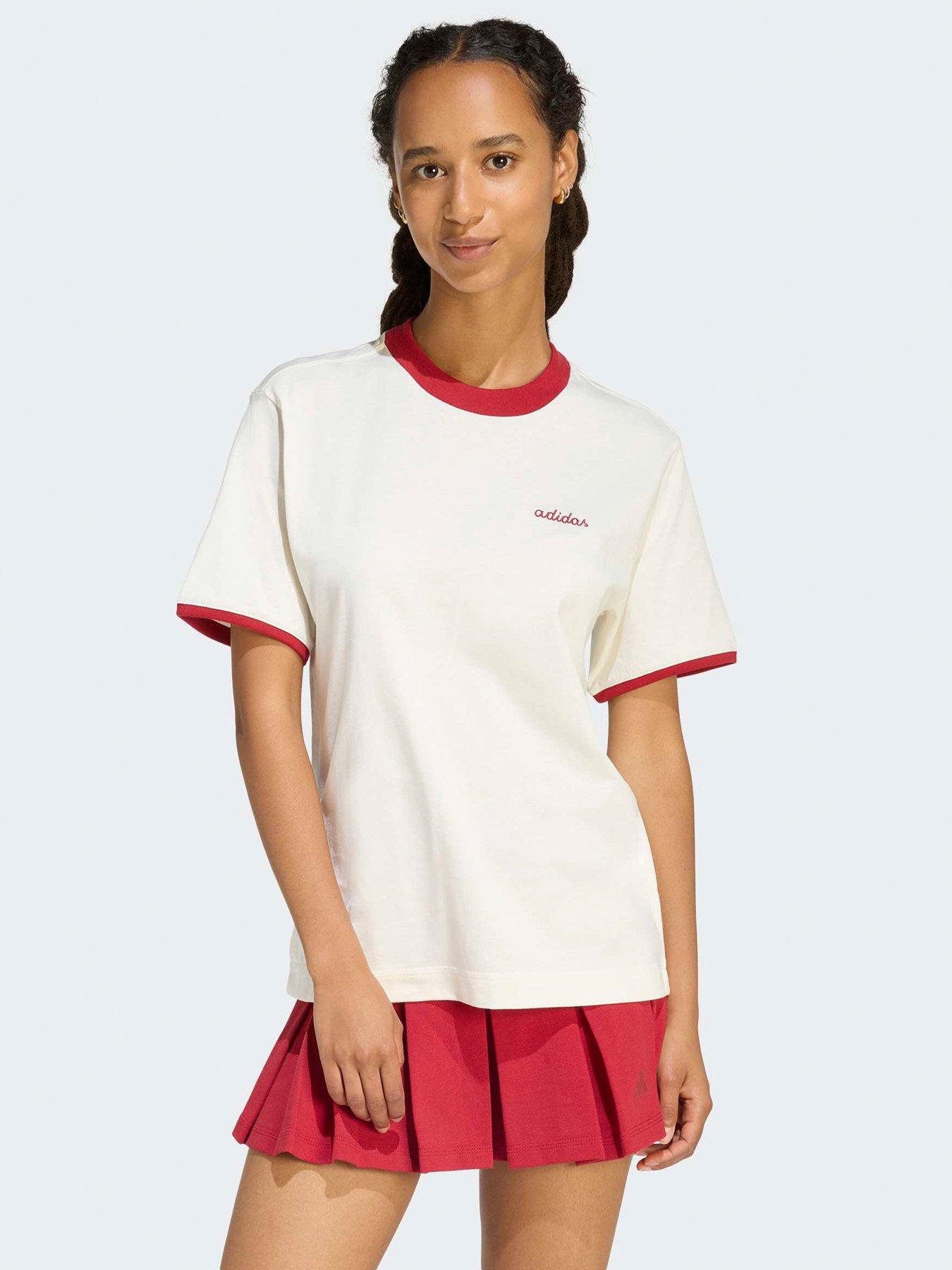 adidas Sportswear Women's Colorpop T-Shirt With Embroidered Graphic - White