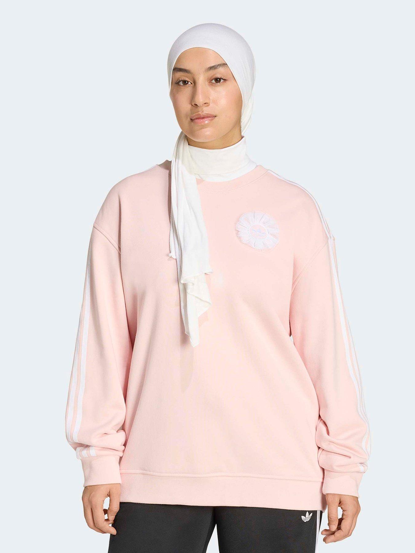 adidas Originals Womens Branded Crew Top - Pink