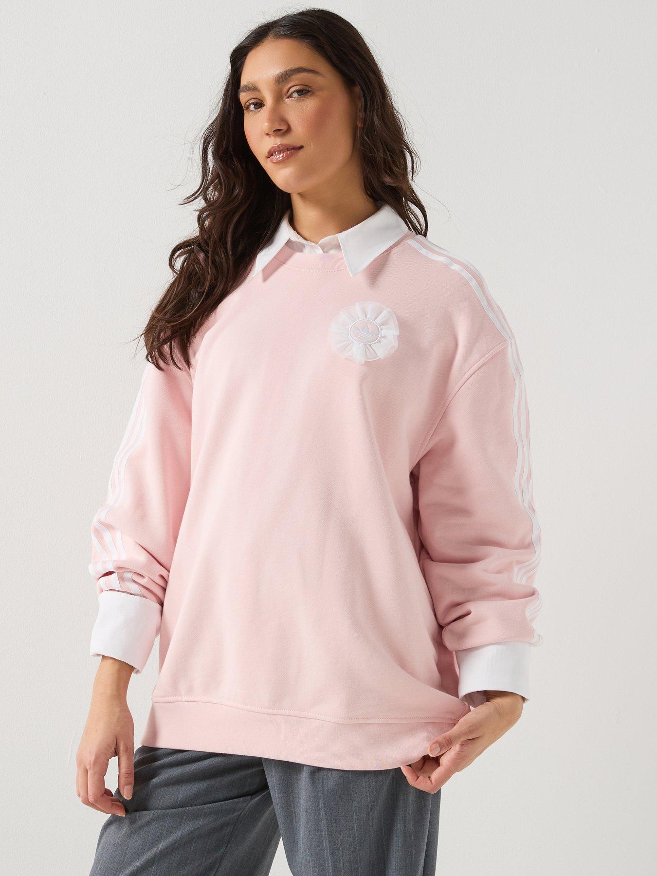 adidas Originals Womens Branded Crew Top - Pink