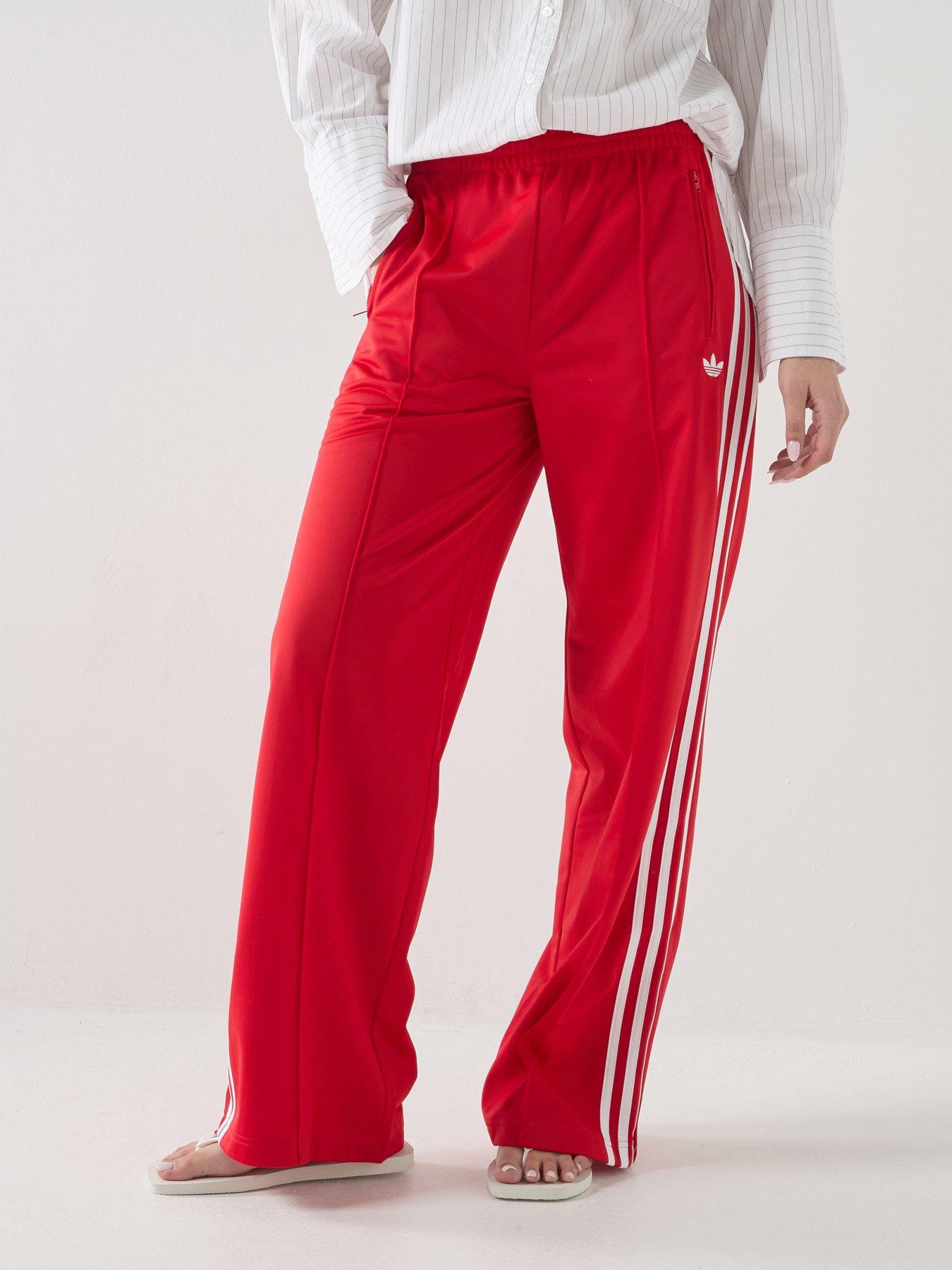 adidas Originals Womens Firebird Loose Tracksuit Pants - Red