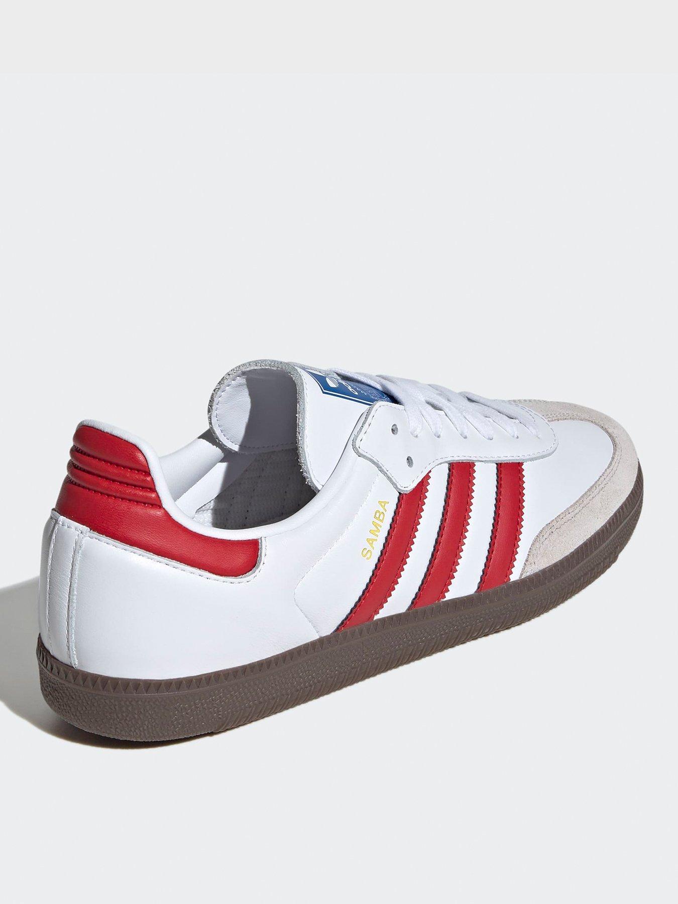 Image 3 of 7 of adidas Originals Womens Samba Trainers - Red