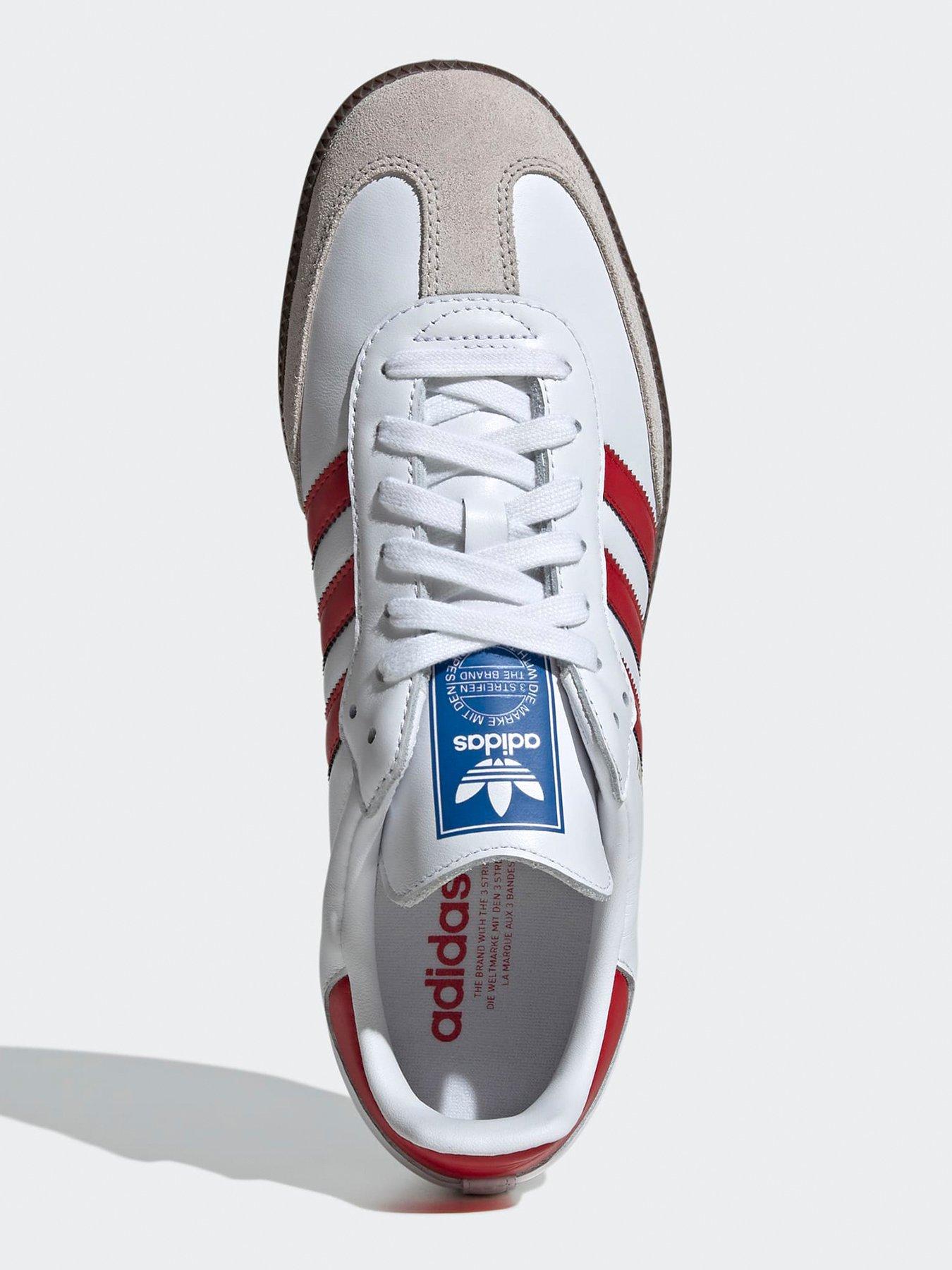 Image 4 of 7 of adidas Originals Womens Samba Trainers - Red