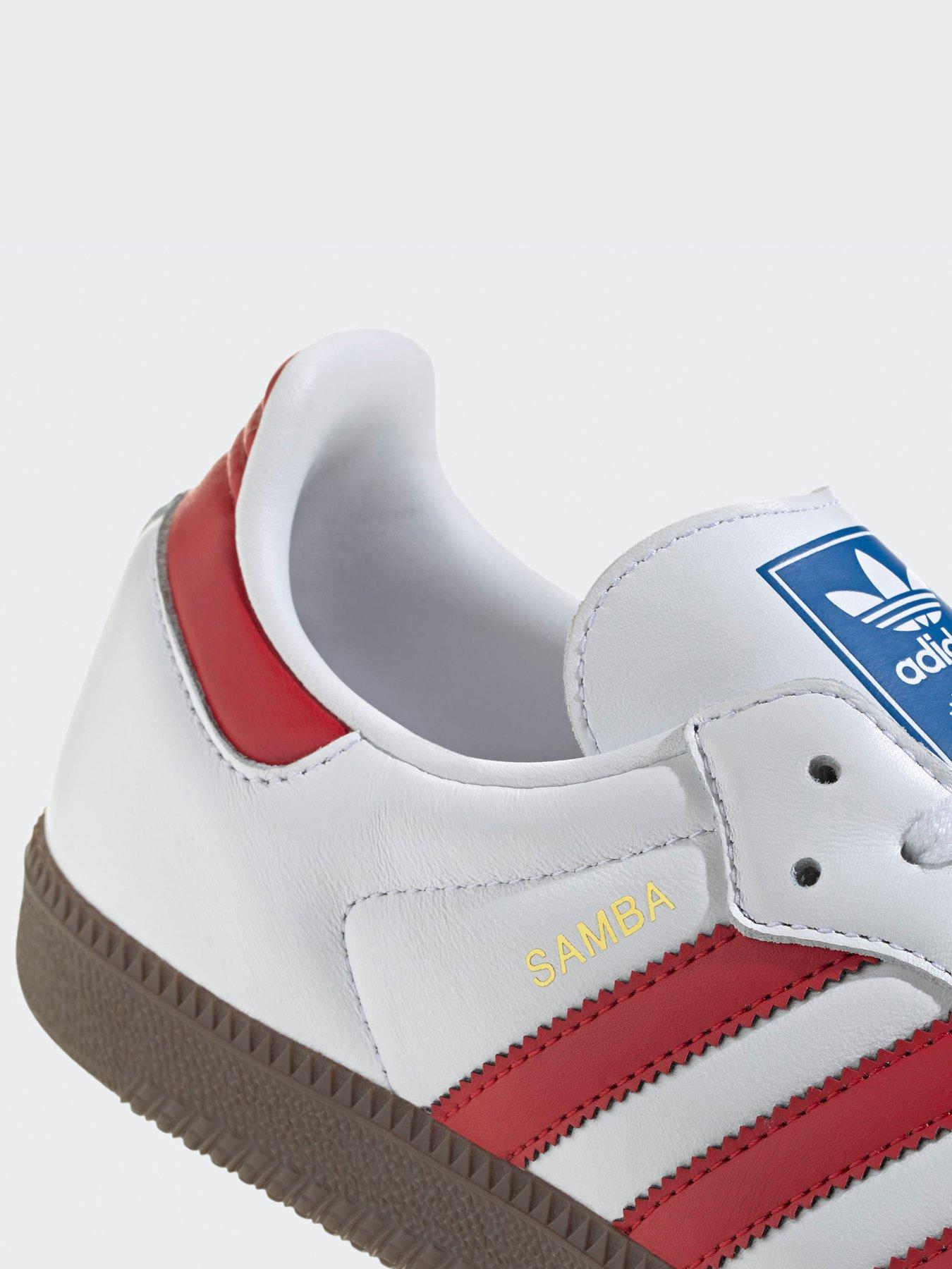 Image 6 of 7 of adidas Originals Womens Samba Trainers - Red
