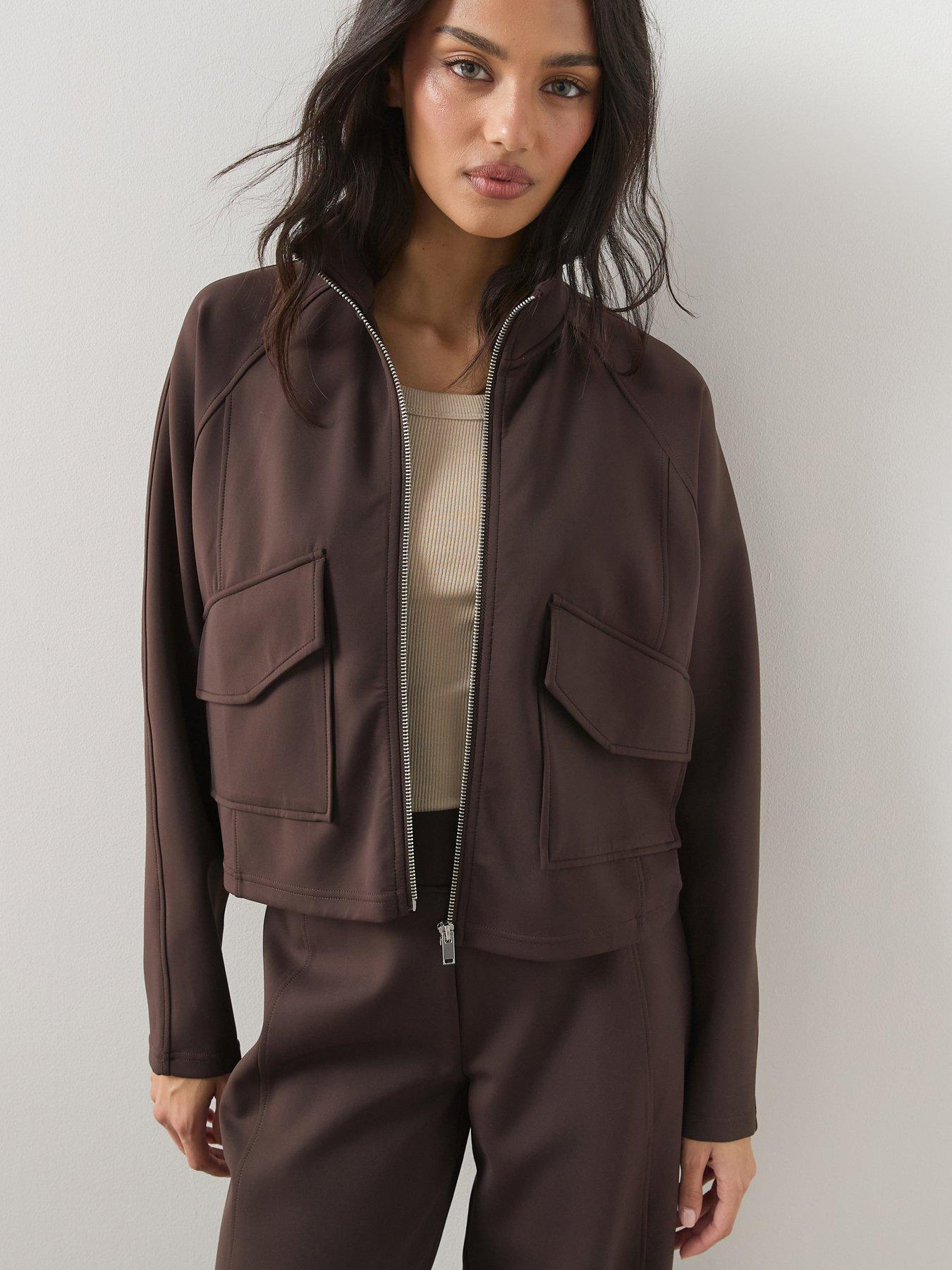 The Very Collection Scuba Utility Jacket Co-ord