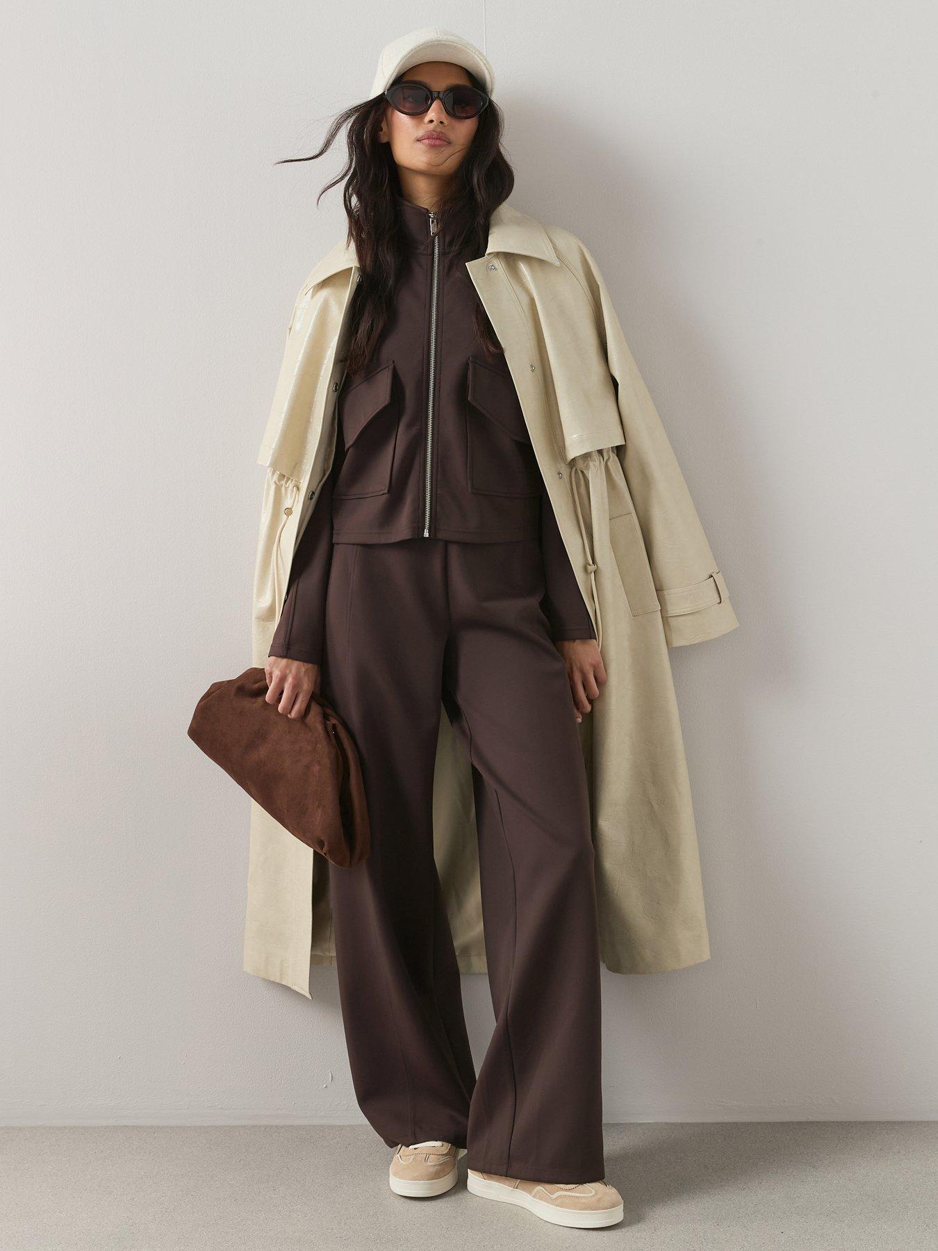 Image 3 of 6 of The Very Collection Scuba Utility Jacket Co-ord