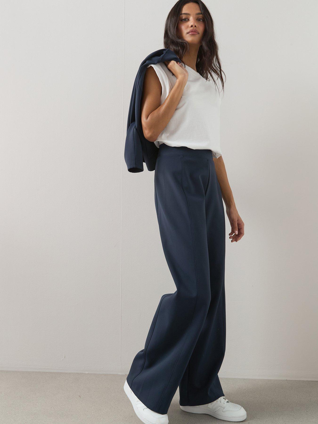 the-very-collection-scuba-wide-leg-trouser-co-ordfront