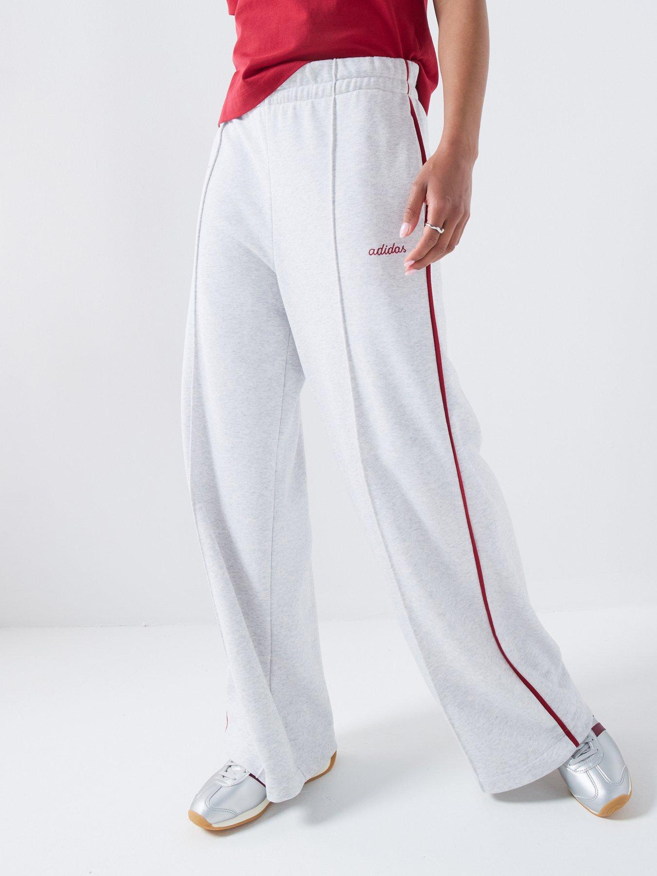 adidas Sportswear Women's Seasonal Essentials Colourpop Pants With Embroidered Graphic - Grey