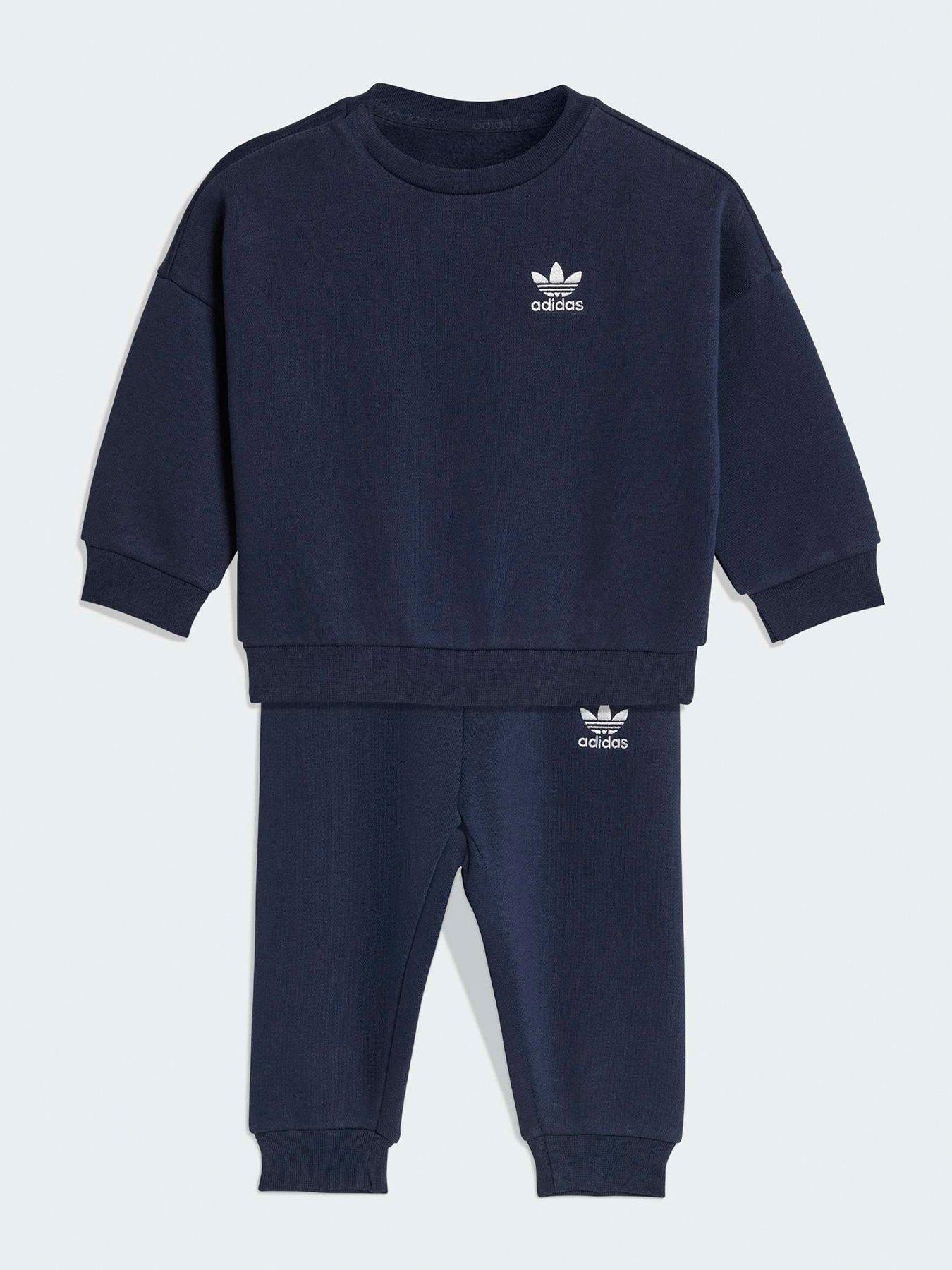 adidas Originals Infant Unisex Loose Crew Jogger Set - Blue