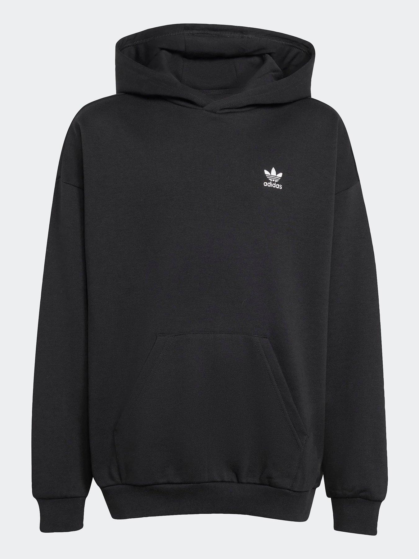 Image 7 of 7 of adidas Originals Junior Unisex Loose Fleece Hoodie Kids - Black