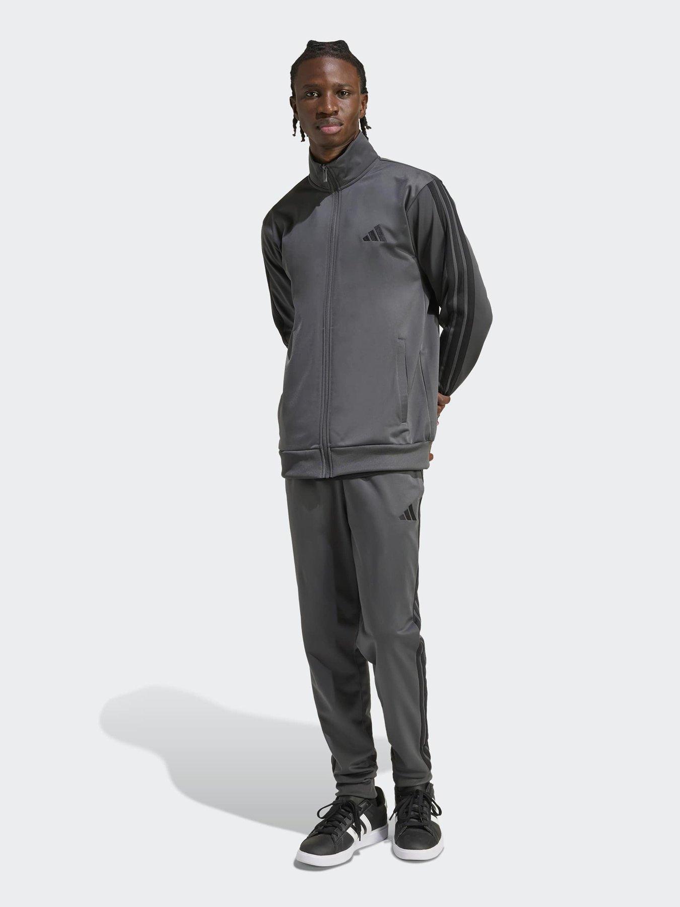 adidas Sportswear Men's 3 Stripes Tracksuit - Grey