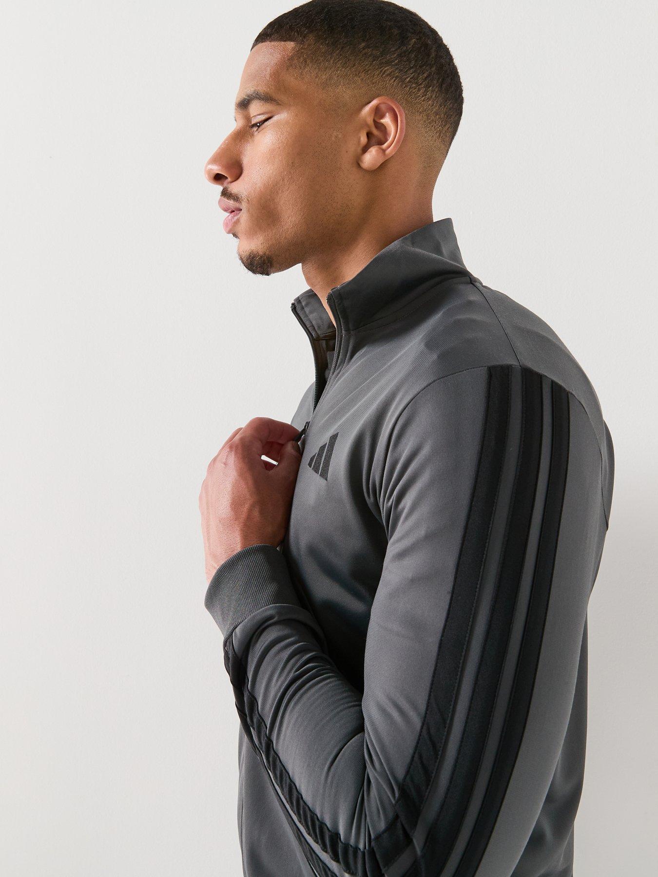 Image 5 of 6 of adidas Sportswear Men's 3 Stripes Tracksuit - Grey