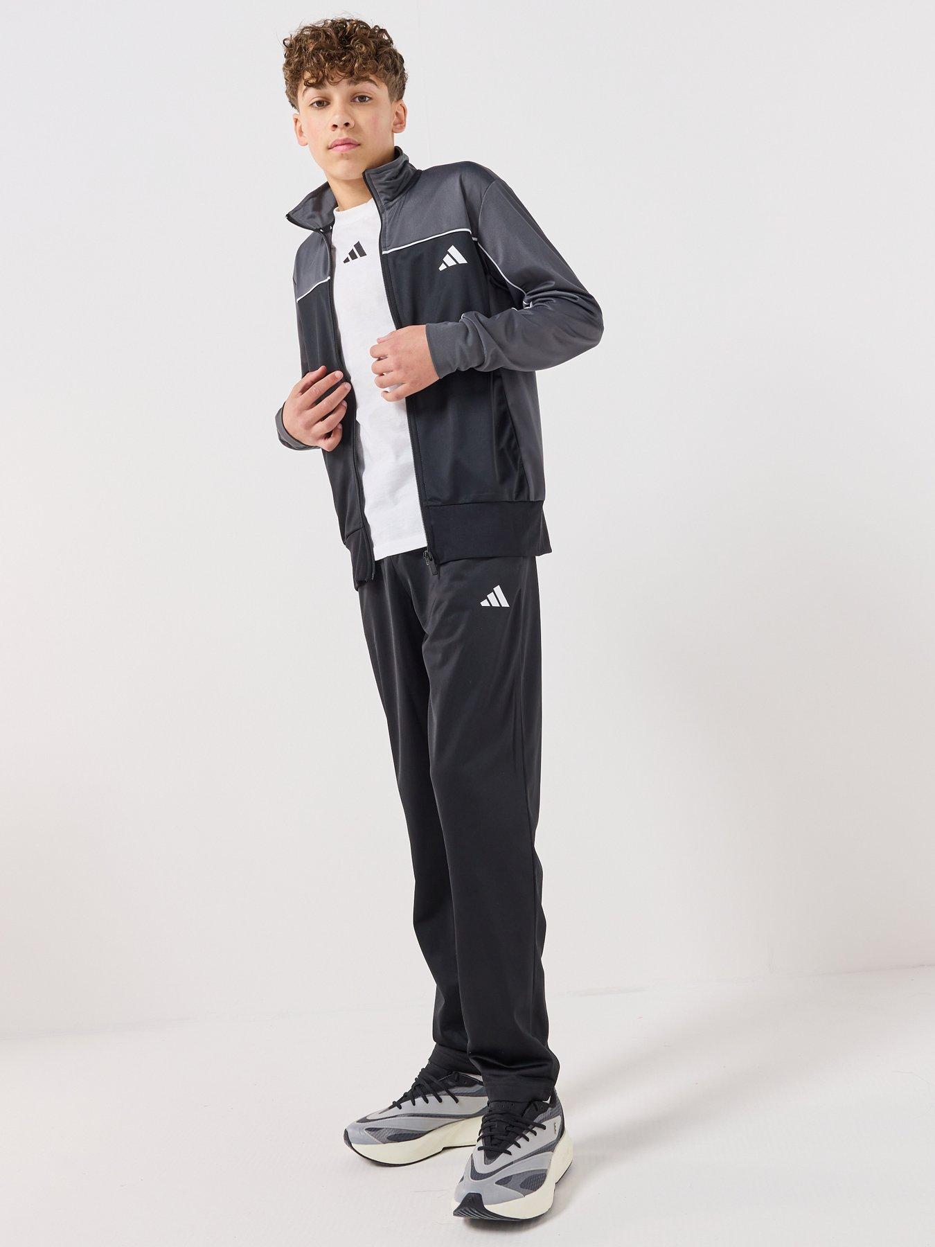 Image 3 of 7 of adidas Sportswear Junior Unisex Junior Tricot Colourpop Tracksuit - Grey