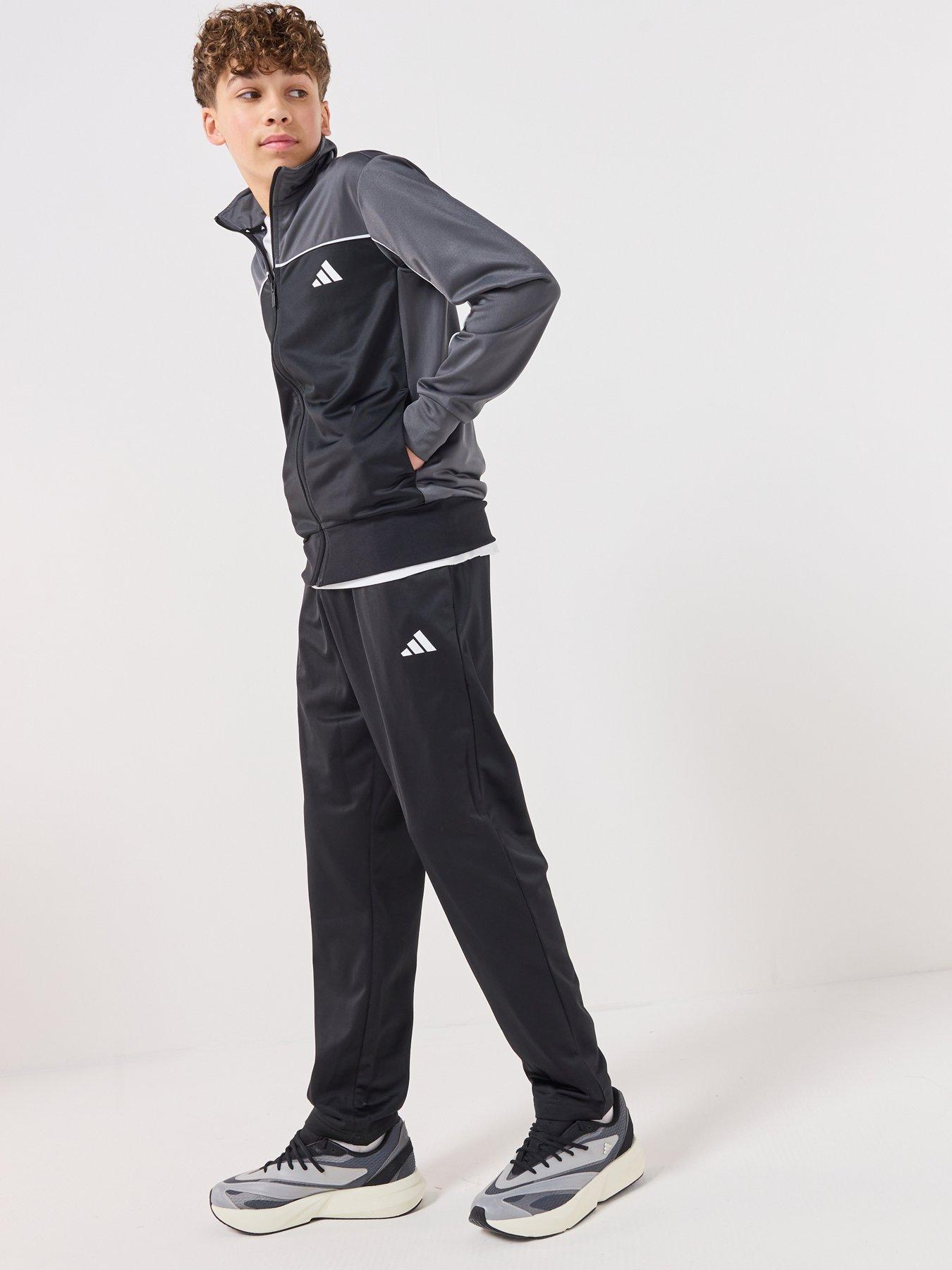 Image 6 of 7 of adidas Sportswear Junior Unisex Junior Tricot Colourpop Tracksuit - Grey