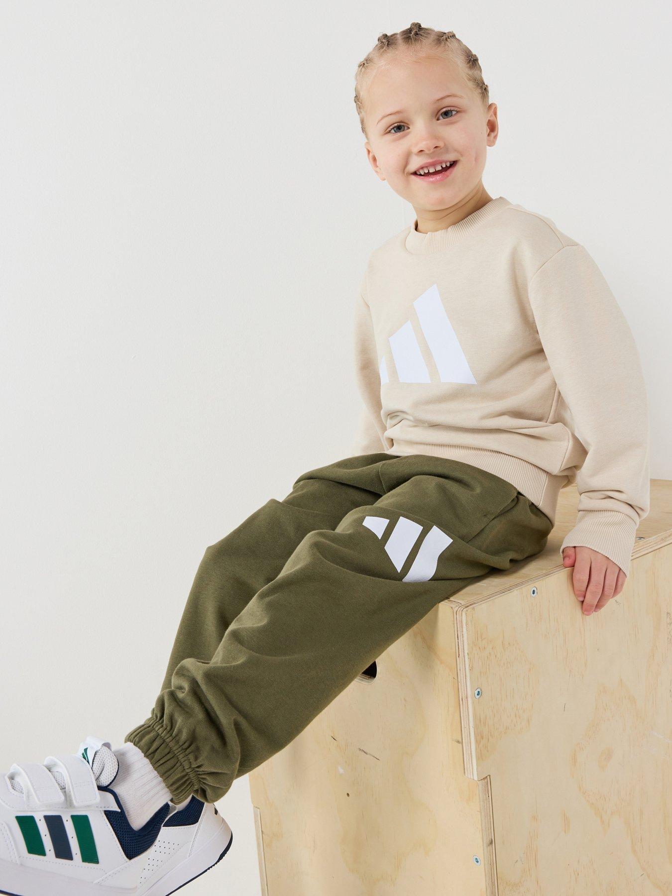 adidas Sportswear Kids Unisex Essentials Jogger Set - Beige