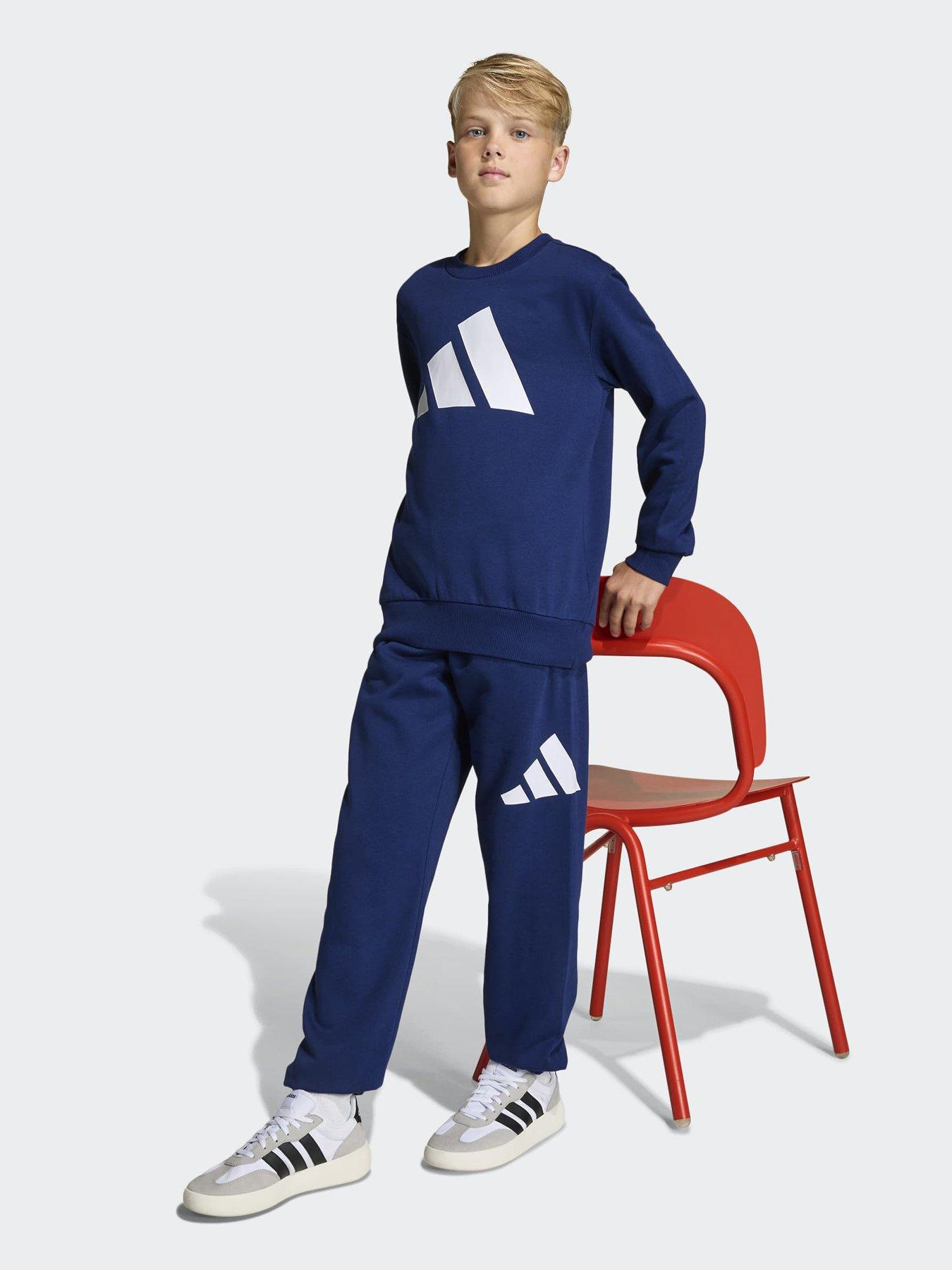 Image 3 of 6 of adidas Sportswear Junior Boys Essentials Jogger - Blue