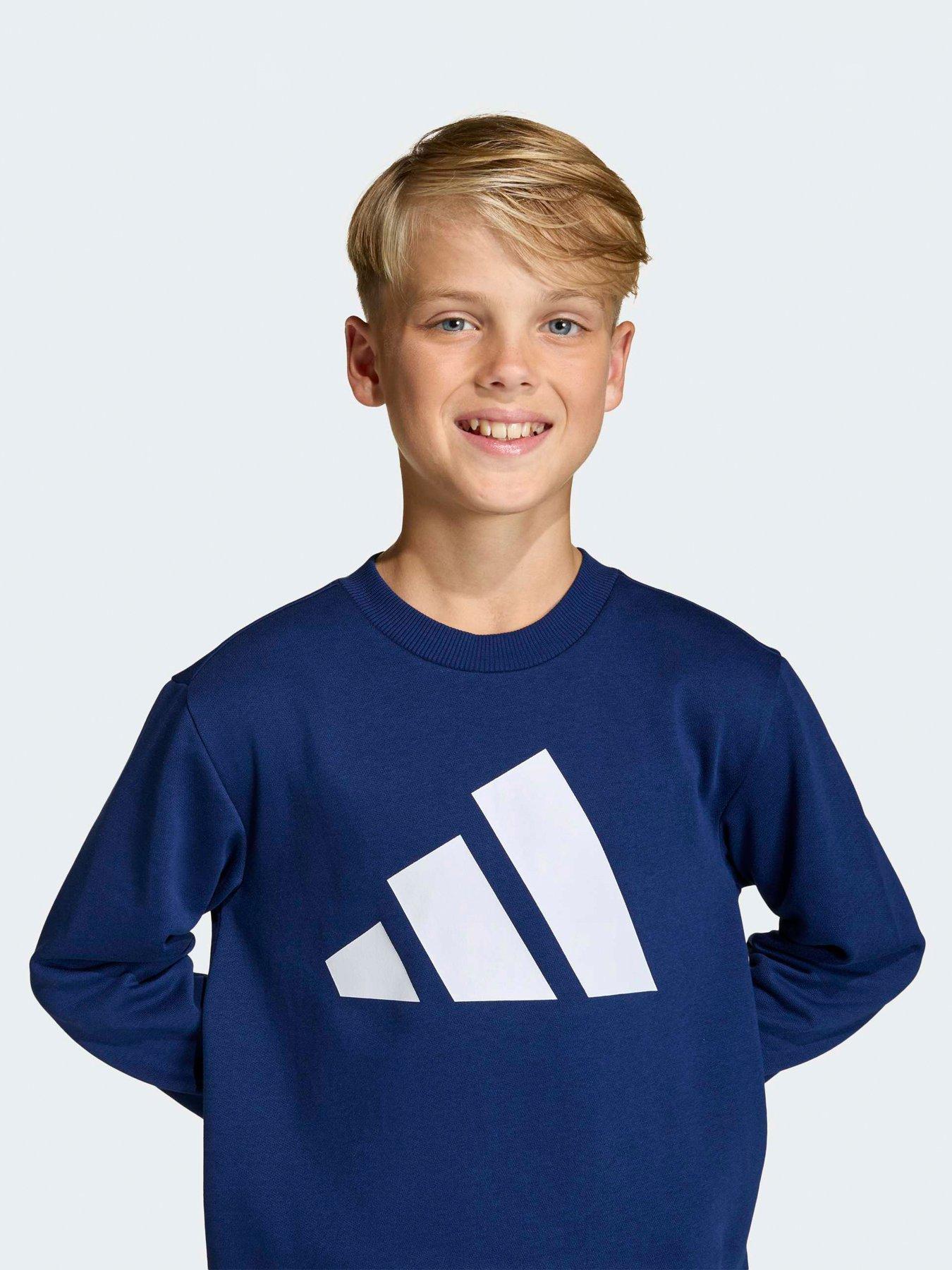 Image 4 of 6 of adidas Sportswear Junior Boys Essentials Jogger - Blue