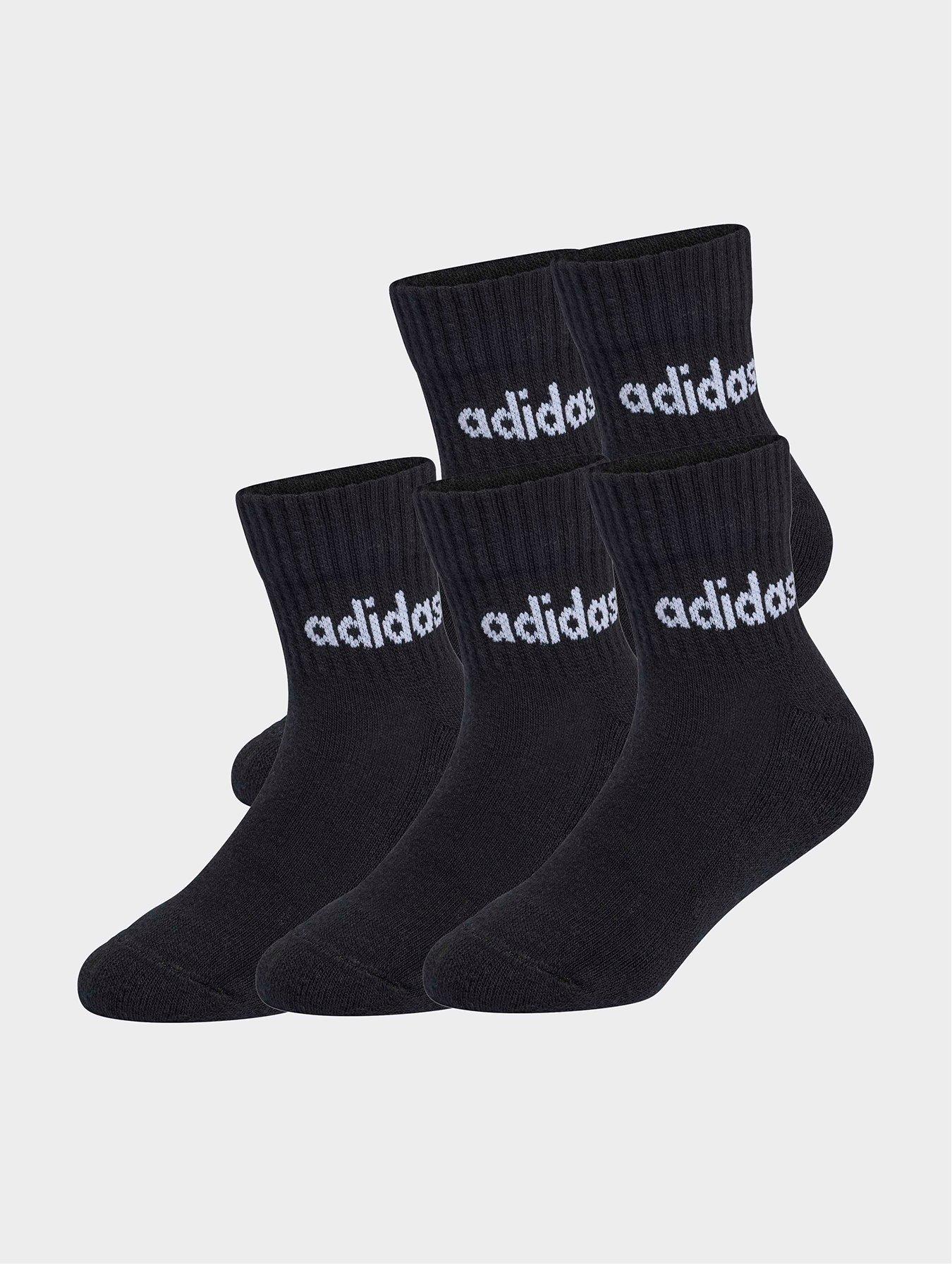 adidas-sportswear-kids-linear-ankle-socks-5-pairs-black