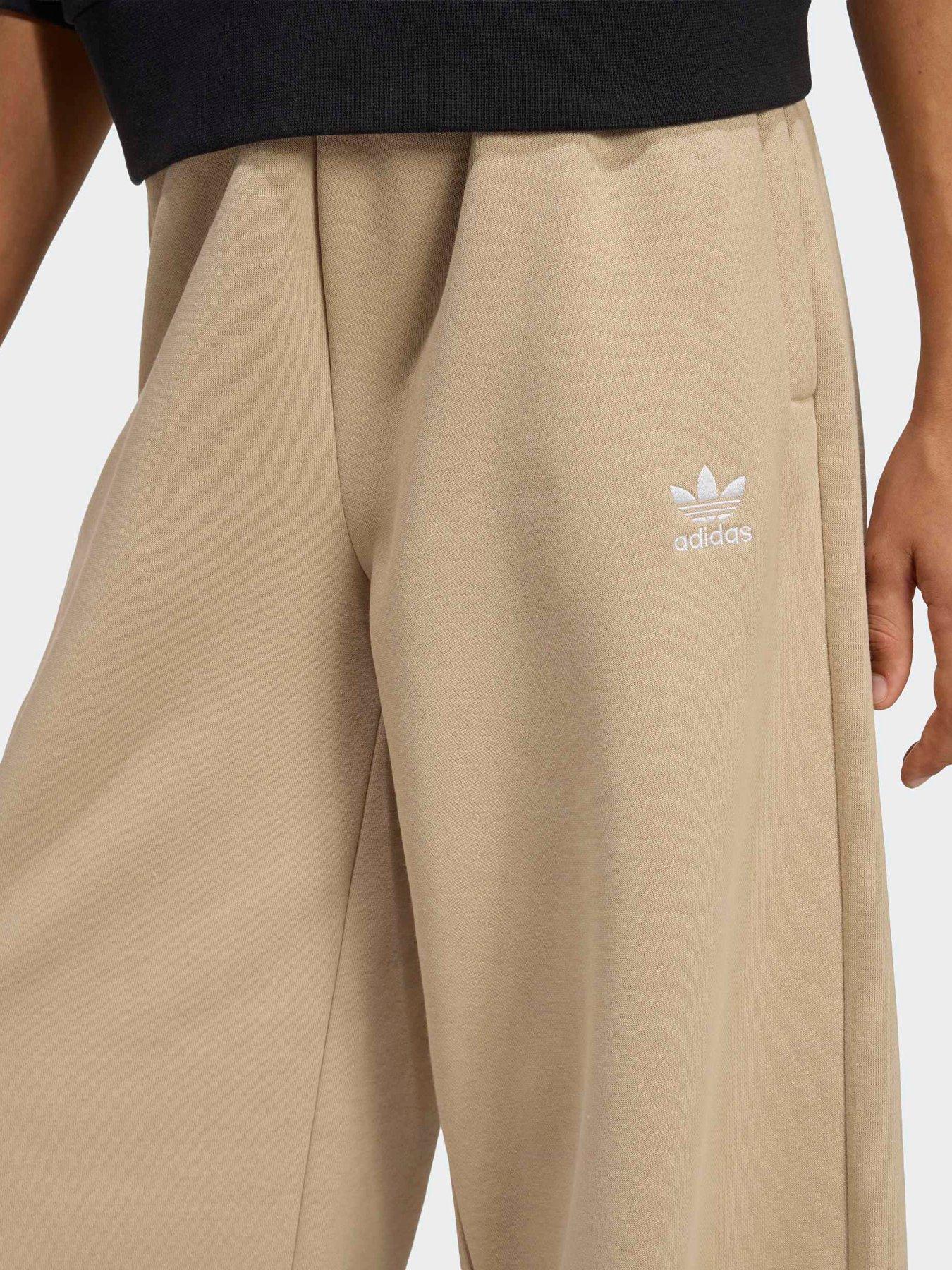 Image 5 of 7 of adidas Originals Junior Girl's Wide Leg Joggers Kids - Beige