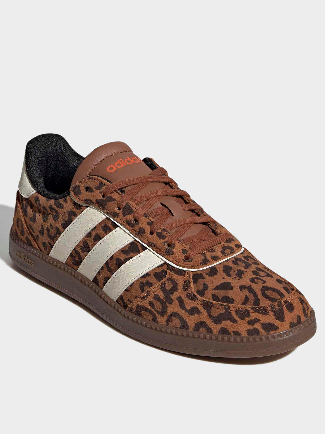 Image 2 of 7 of adidas Sportswear Womens Breaknet Sleek Leopard Trainers - Brown