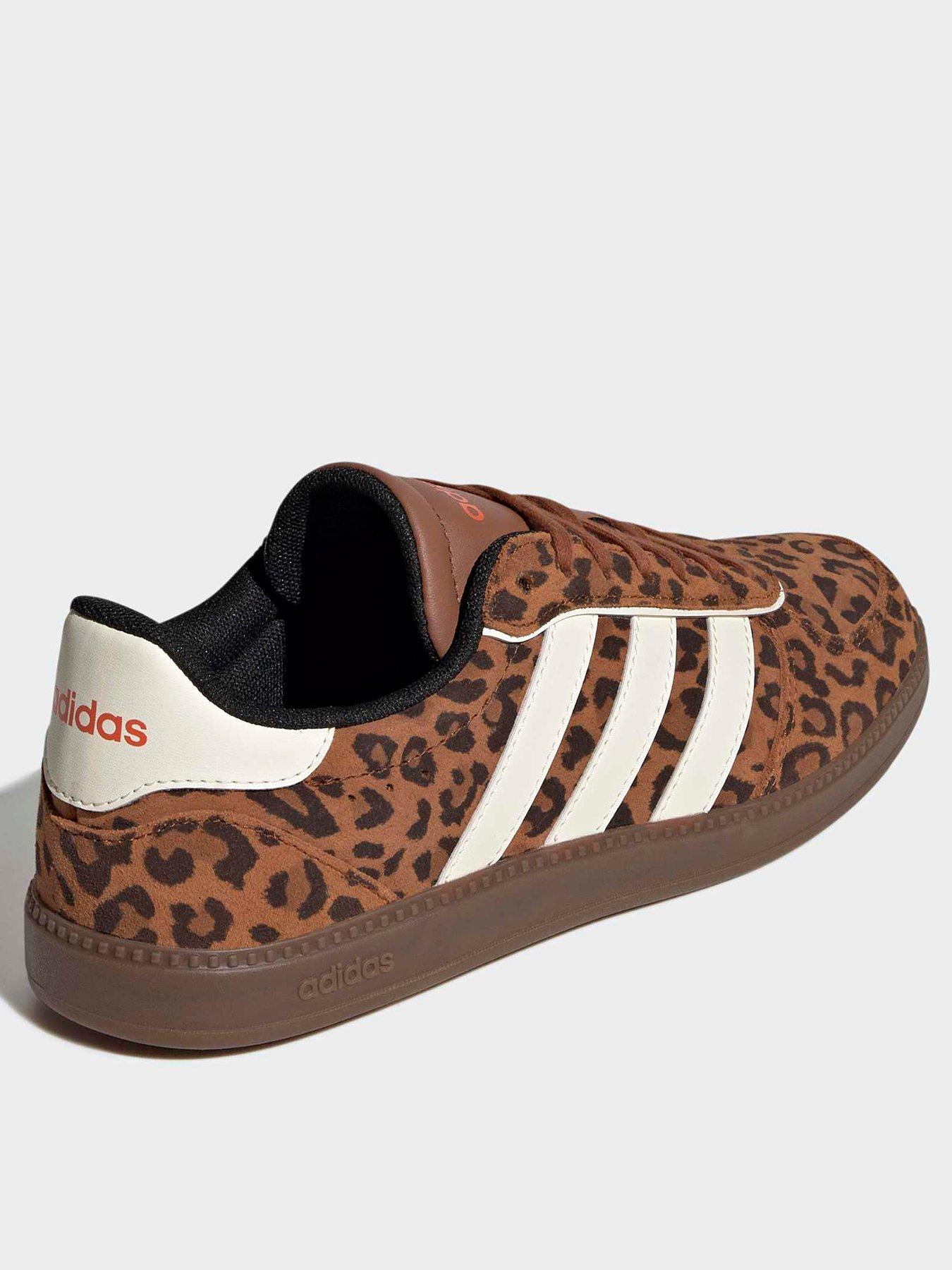 Image 3 of 7 of adidas Sportswear Womens Breaknet Sleek Leopard Trainers - Brown