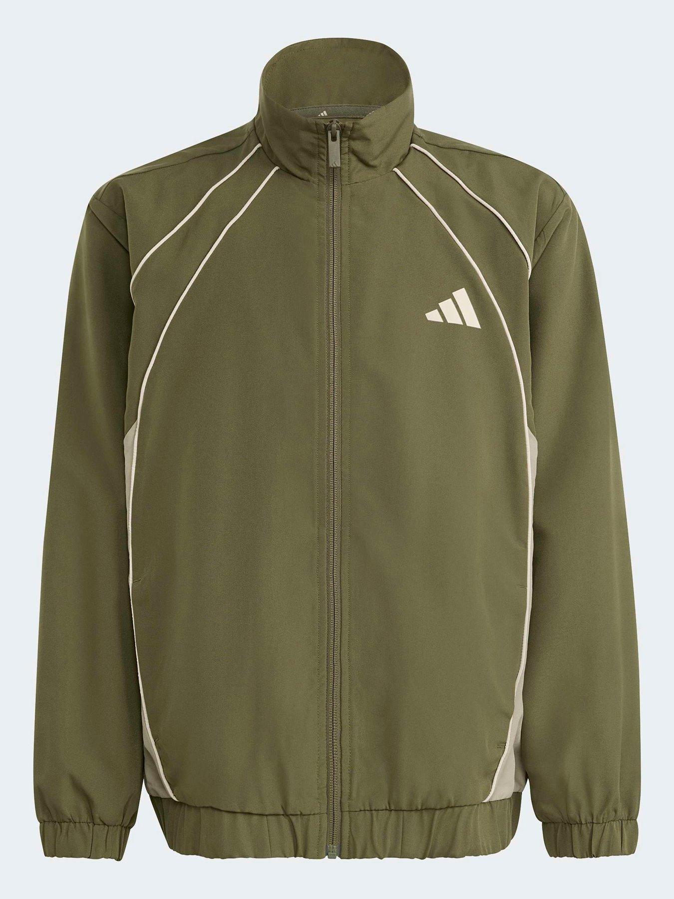 Image 7 of 7 of adidas Sportswear Junior Unisex Colour Block Woven Tracksuit - Green