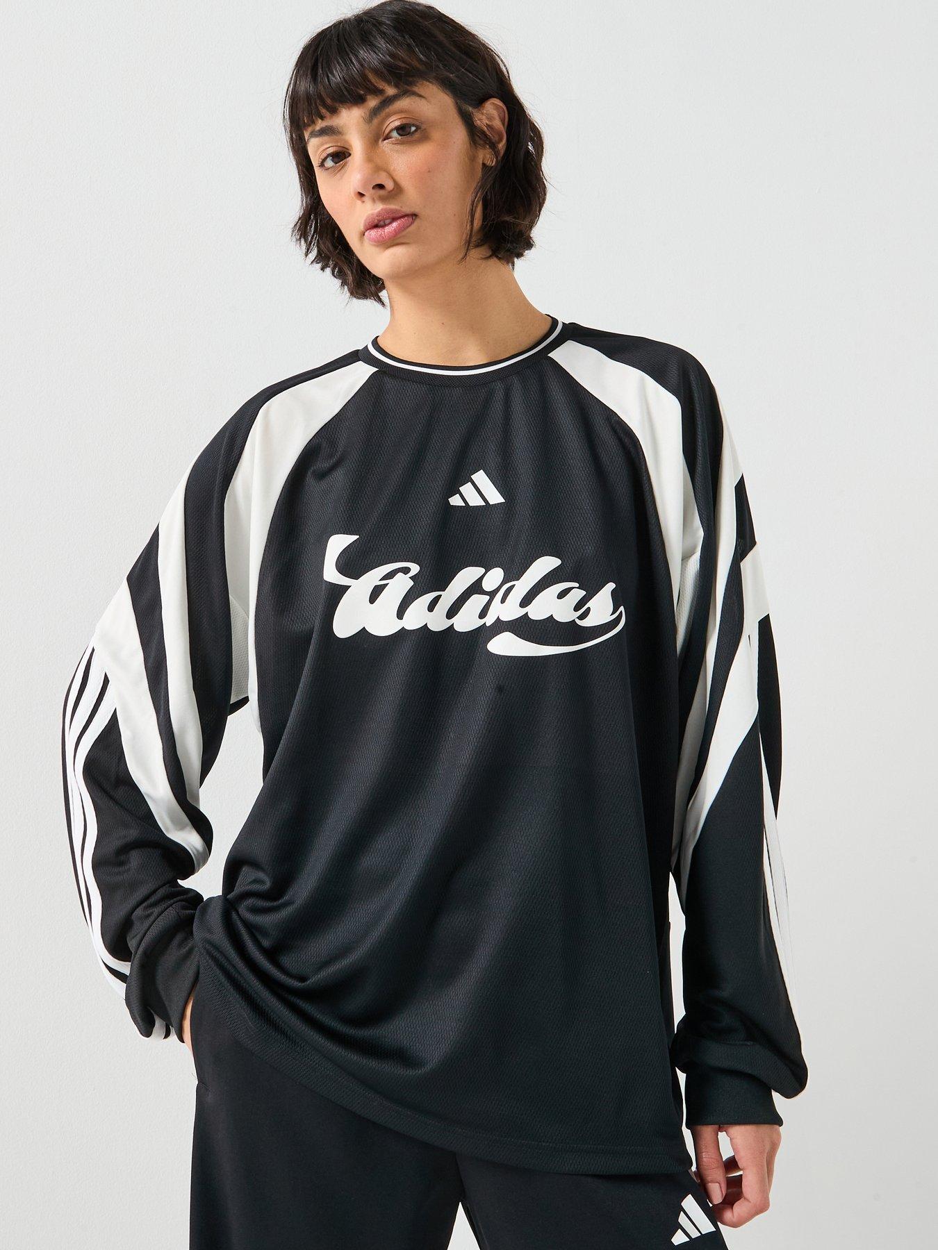 Image 1 of 6 of adidas Sportswear Women's House Of Tiro Long Sleeve Jersey - Black