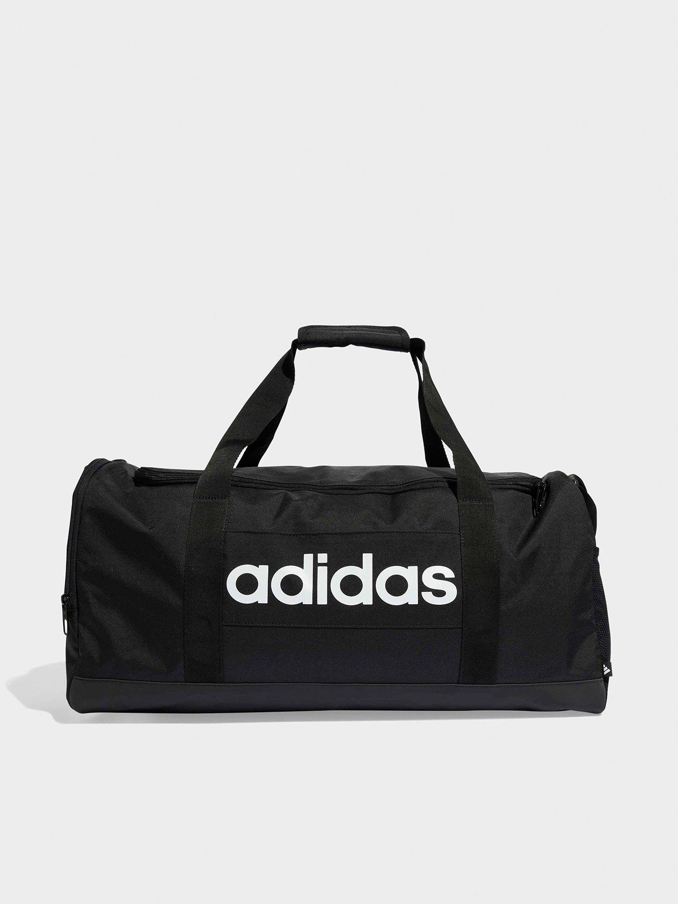 adidas-sportswear-unisex-linear-duffel-bag-blackfront