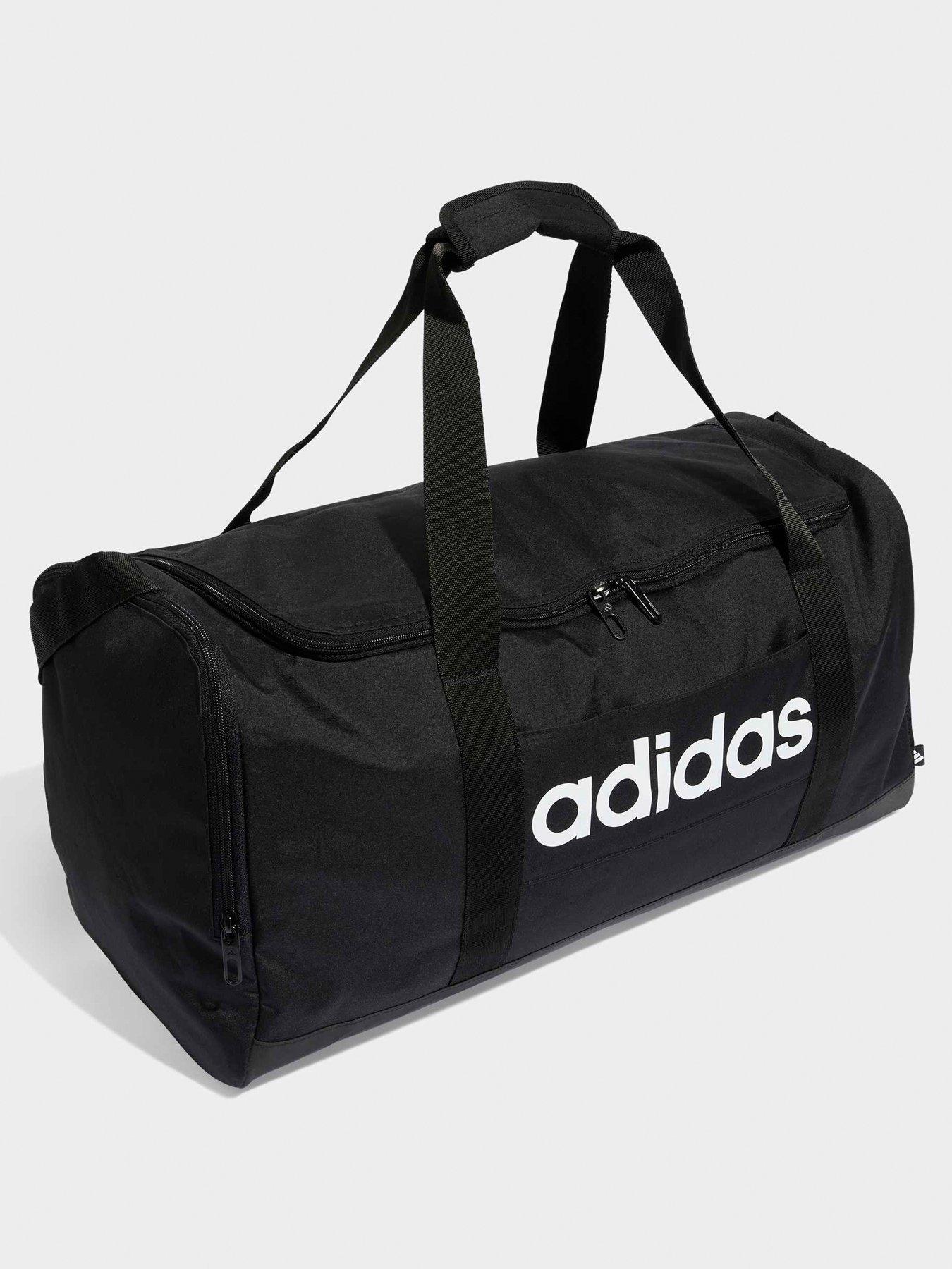 adidas-sportswear-unisex-linear-duffel-bag-blackoutfit