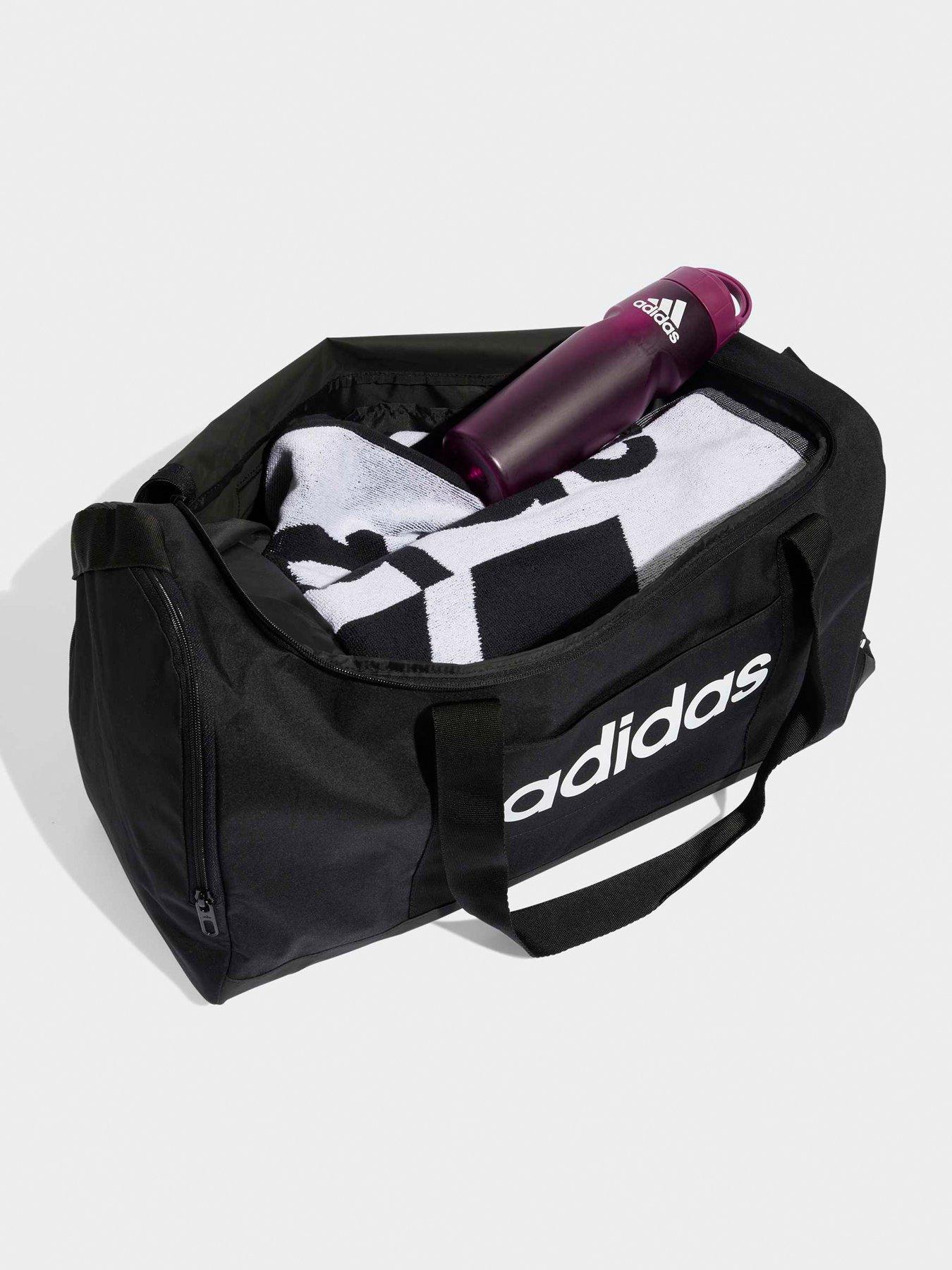 adidas-sportswear-unisex-linear-duffel-bag-blackdetail