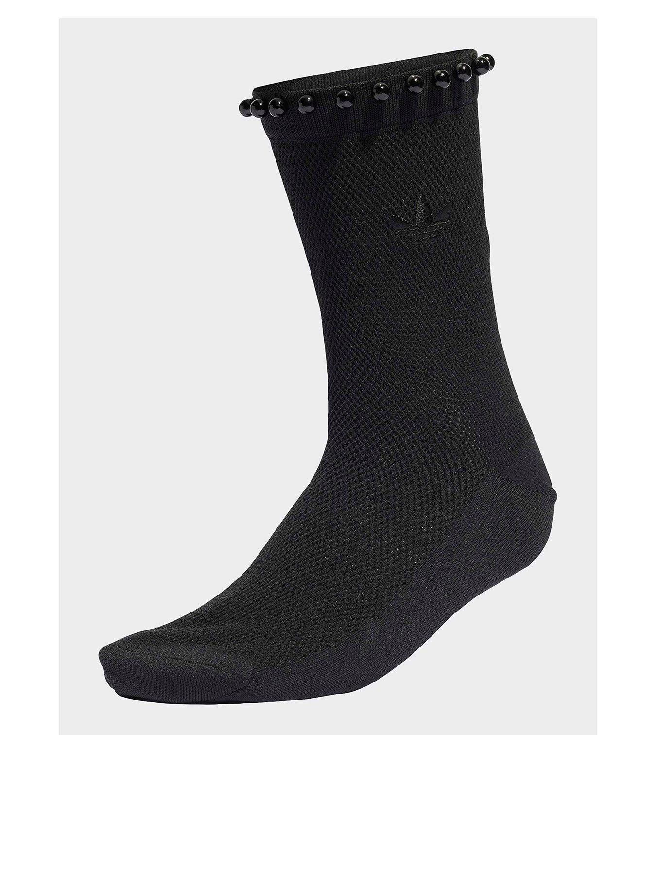 adidas Originals Unisex Pearls Crew Socks 1 Pack - Black