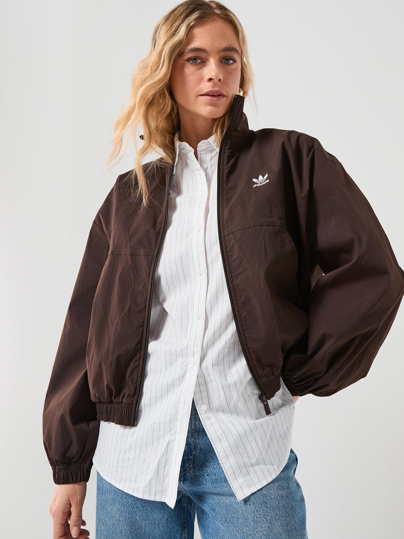 adidas-originals-womens-essentials-woven-windbreaker-brown