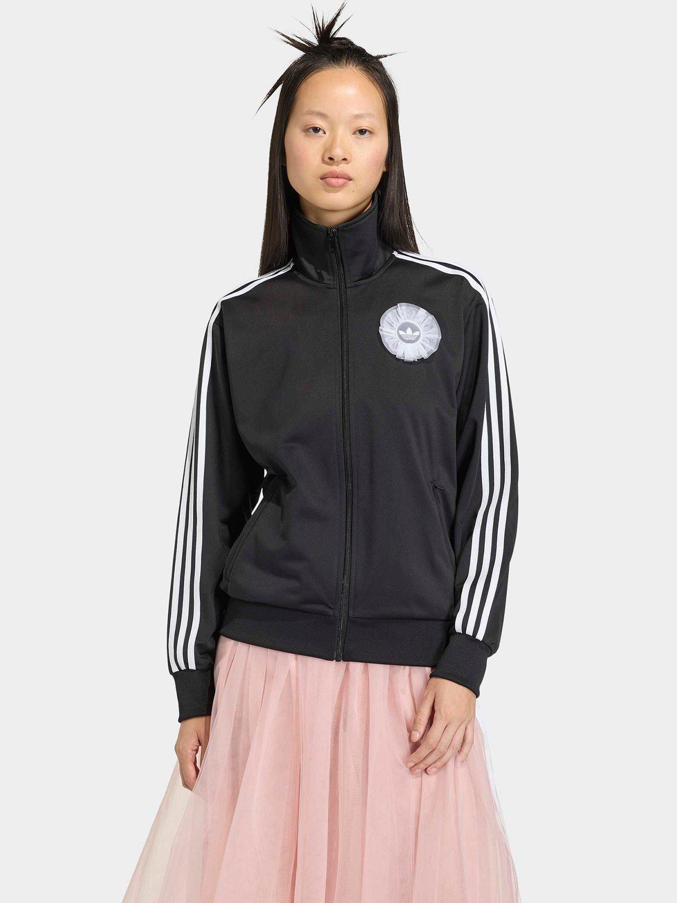 adidas Originals Womens Tulle Fire Bird Track Top - Black