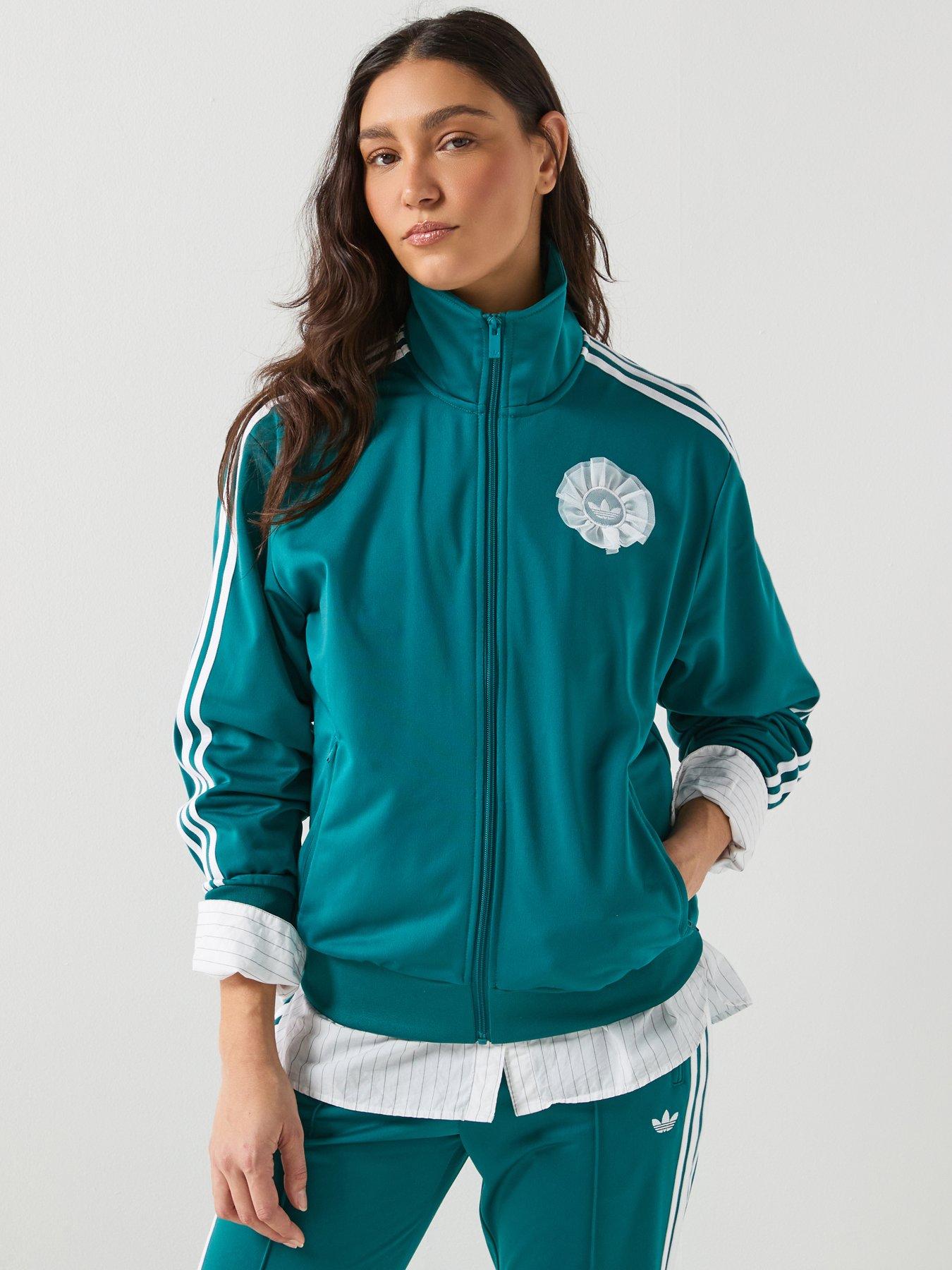 adidas Originals Womens Tulle Fire Bird Track Top - Green