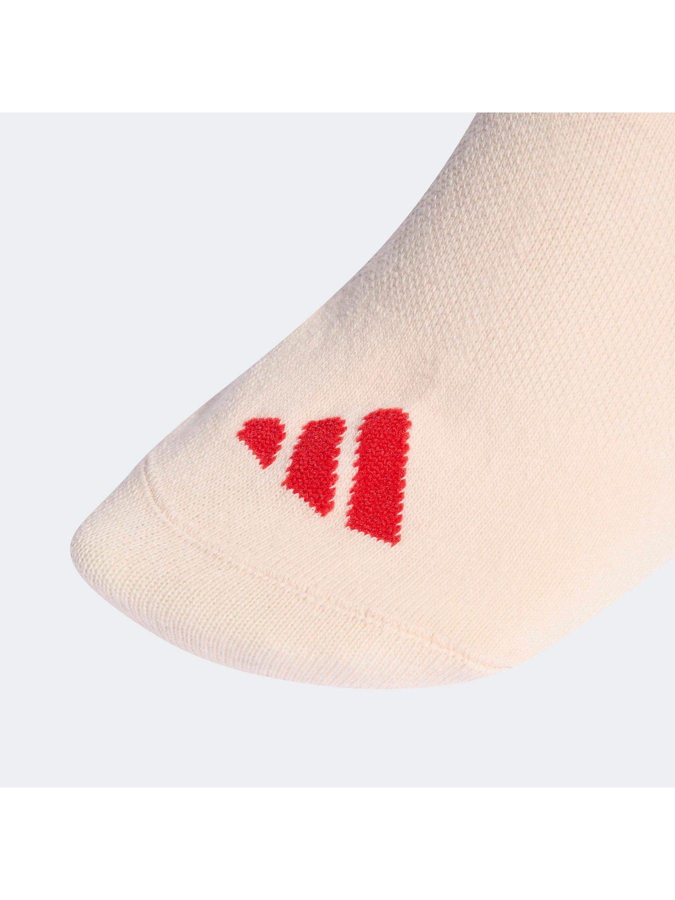 Image 2 of 3 of adidas Sportswear Unisex Graphic Sock 3 Pack - Wonder Quartz / White / Pure Ruby