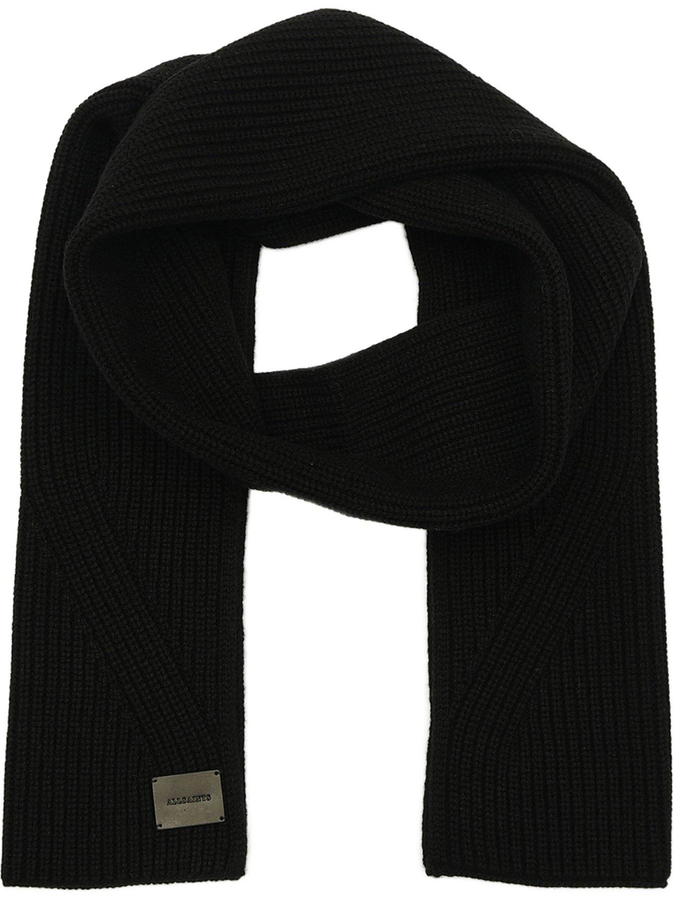 allsaints-traveling-rib-knit-scarf-black