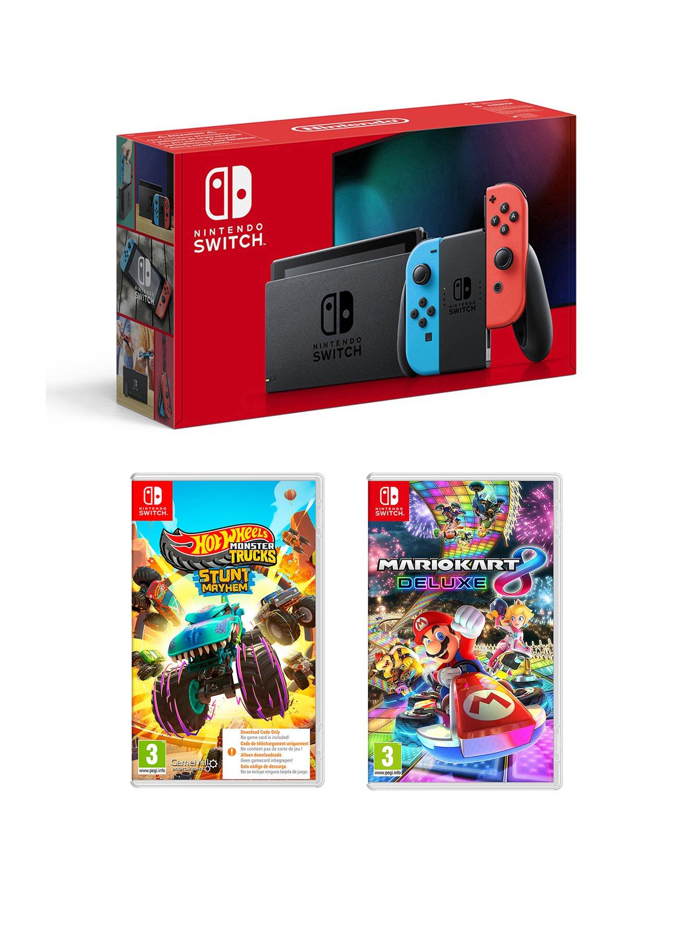 nintendo-switch-neonnbspconsole-plus-hotwheels-monster-truck-amp-mario-kart-8-deluxe