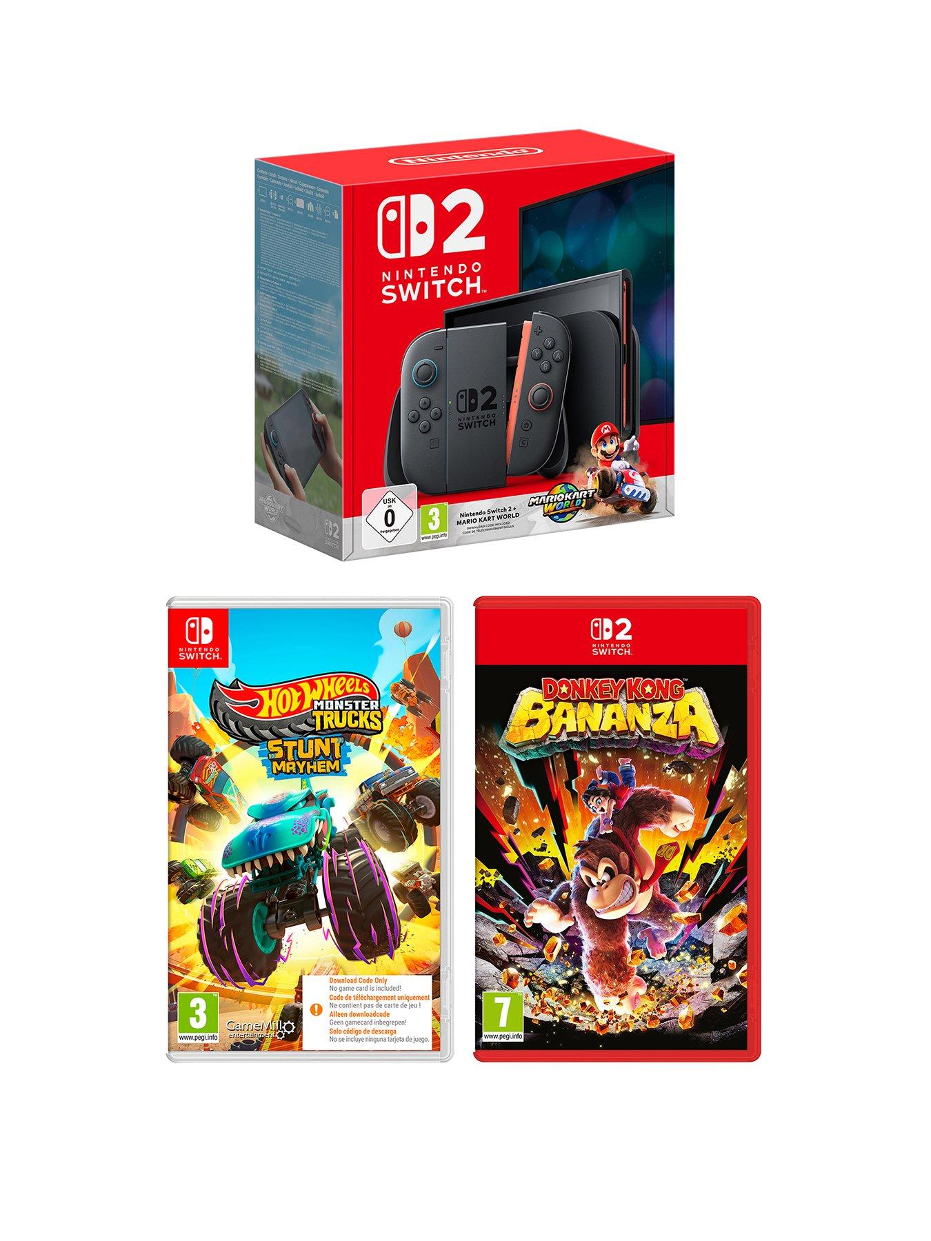 Nintendo Switch 2 Nintendo Switch 2 + Mario Kart World + Donkey Kong Bananza + Hot Wheels Monster Truck
