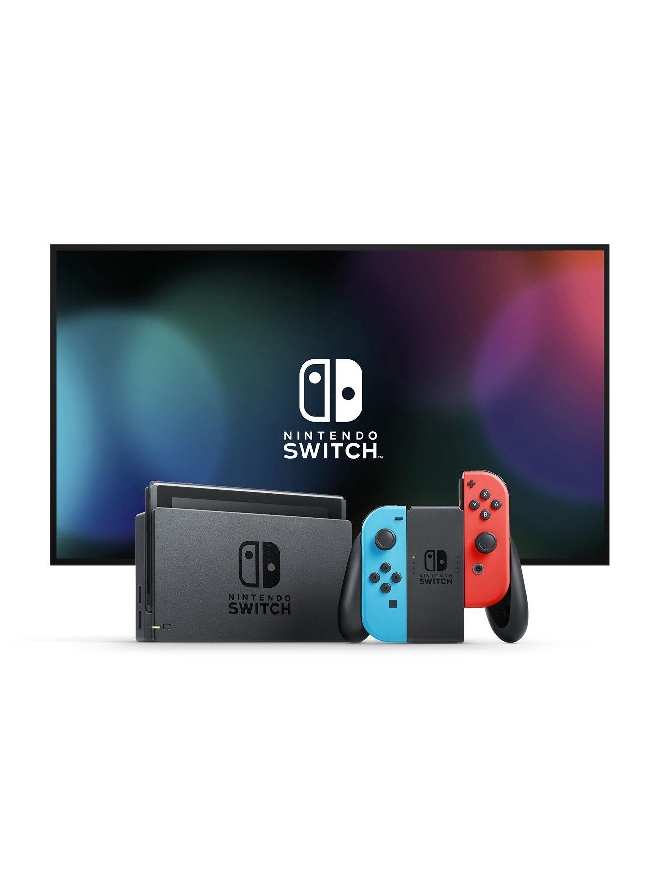 Image 2 of 7 of Nintendo Switch Console + Rematch Wireless Controller&nbsp;- Invincible Mario + Airlite Fit Ghost Purple Headset