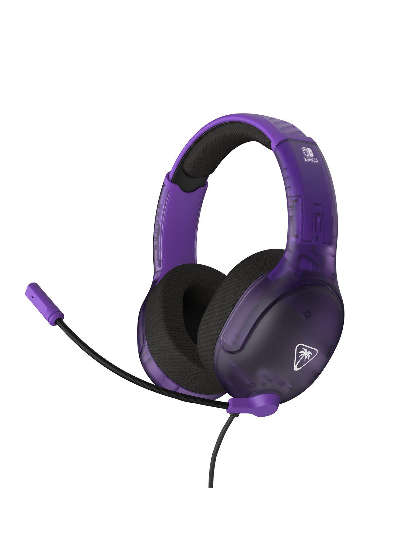 Image 7 of 7 of Nintendo Switch Console + Rematch Wireless Controller&nbsp;- Invincible Mario + Airlite Fit Ghost Purple Headset