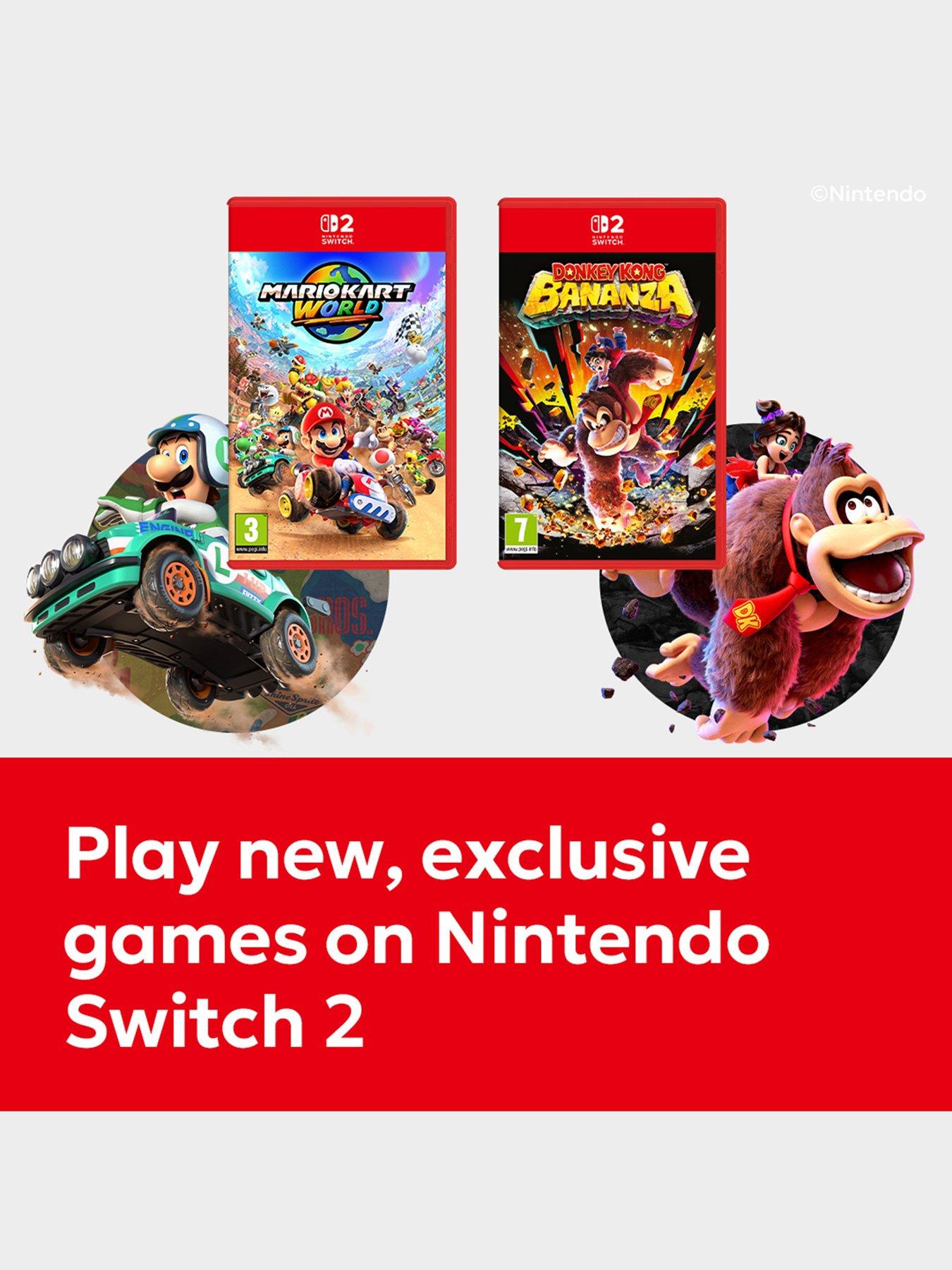 nintendo-switch-2-console-airlite-fit-headset-ns2-charcoal-black-rematch-wireless-ns2-mario-amp-luigi-controllerstillFront