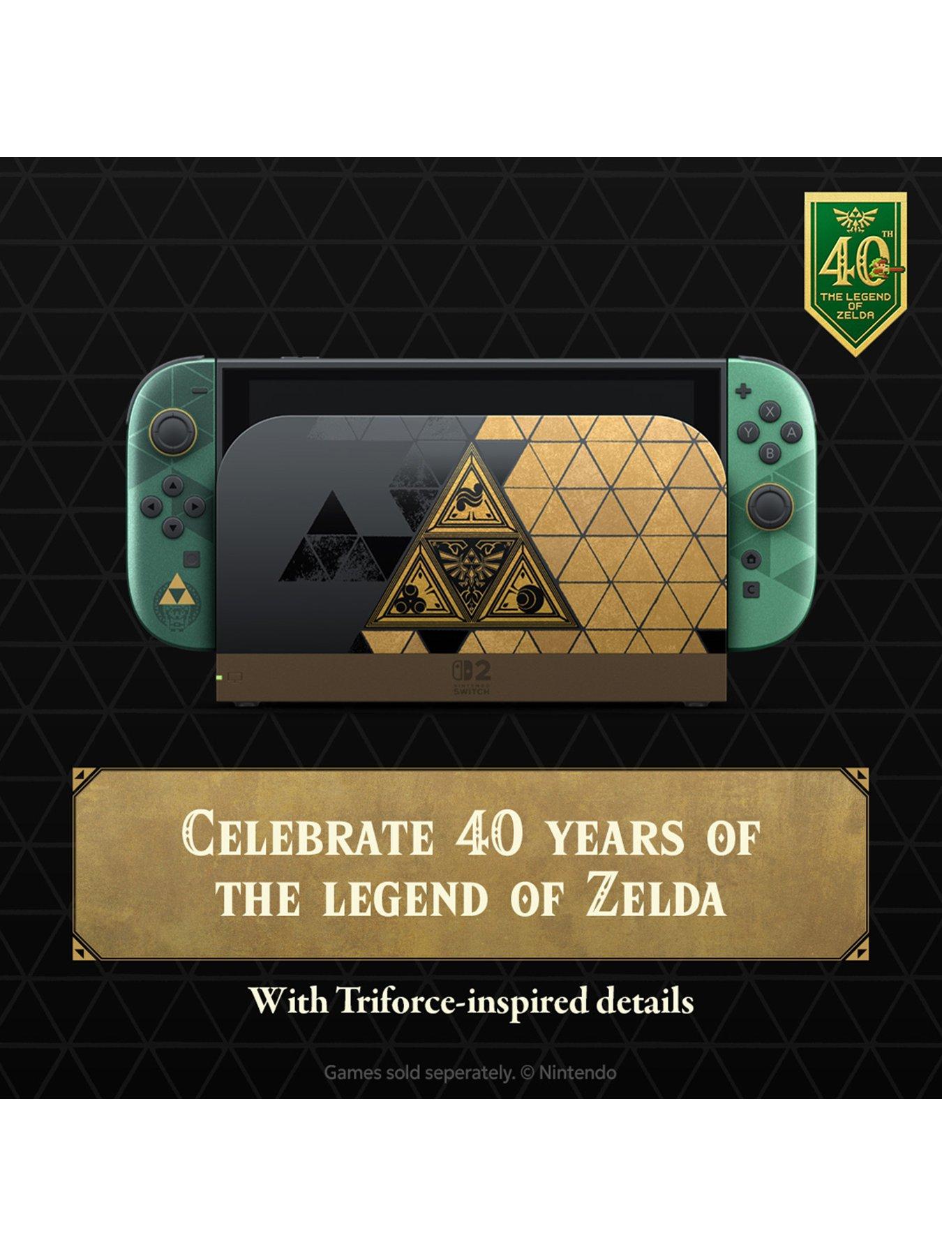 Image 2 of 7 of Nintendo Switch 2 The Legend of Zelda 40th Anniversary Edition Console + The Legend of&nbsp;Zelda:&nbsp;Ocarina of Time + The Legend of Zelda 40th Anniversary Edition Pro Controller