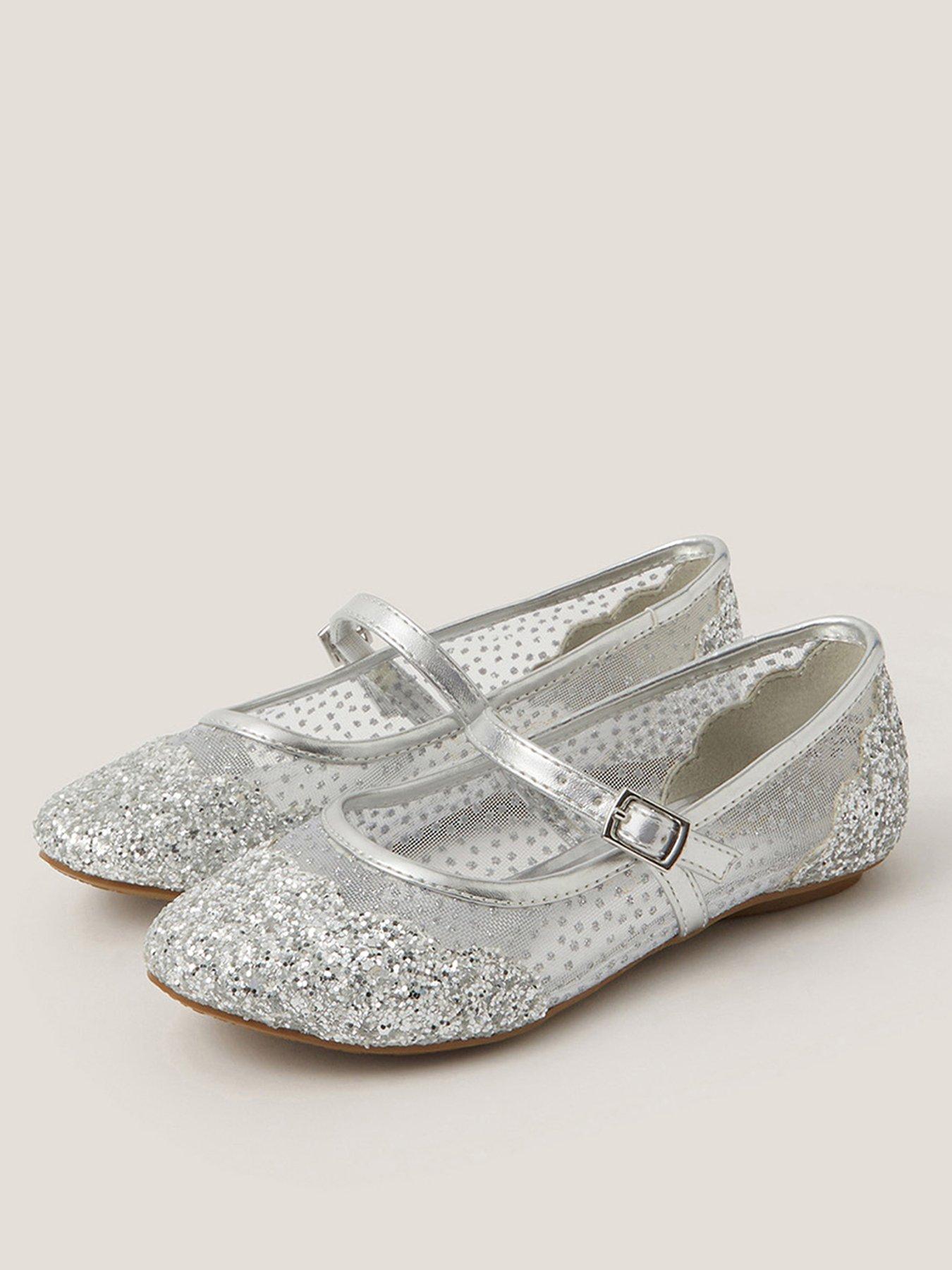 monsoon-girls-glitter-mesh-ballet-flats-silverstillFront